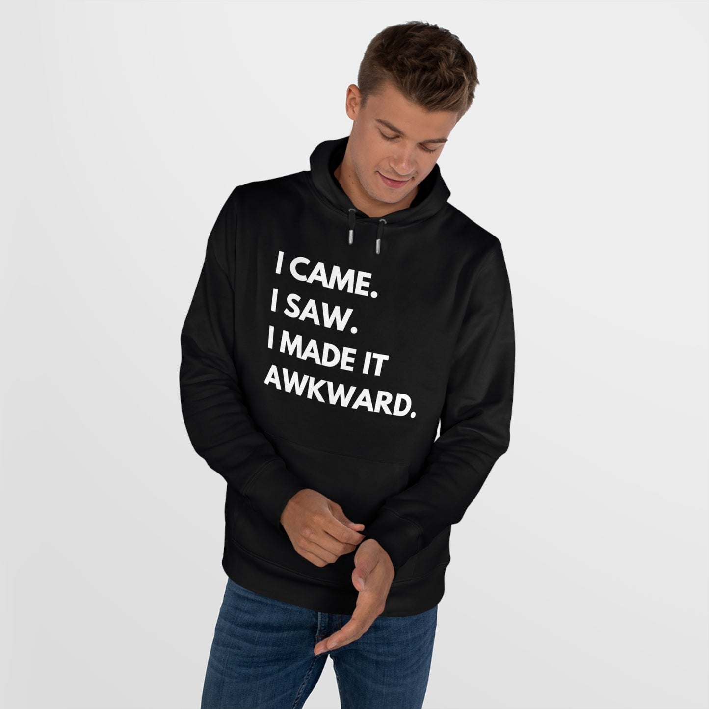 Humorous King Hooded Sweatshirt, Funny Hoodie, Gift for Friends, Casual Wear, Comfortable Sweatshirt, Unique Hoodie Design
