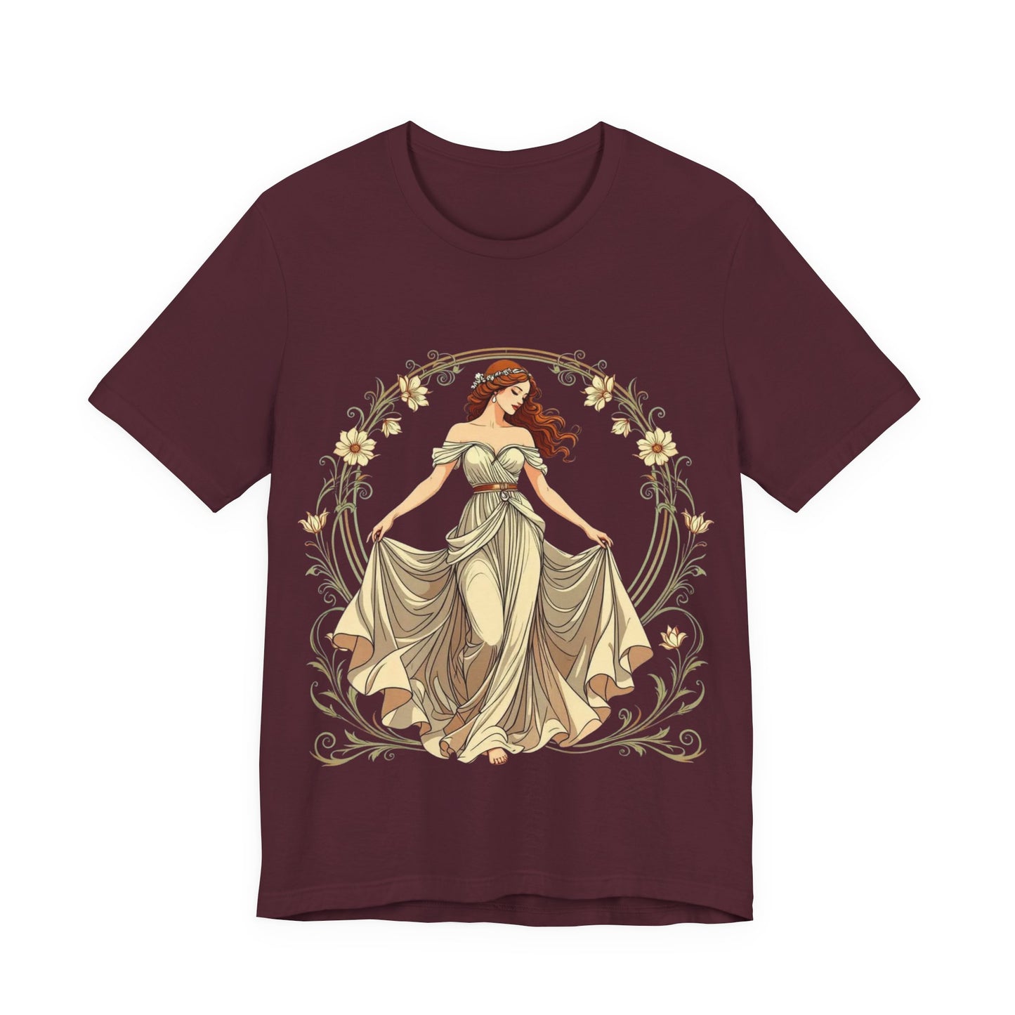 Art Deco Goddess T-Shirt – Luxe Vintage Muse – Glamorous Statement Tee