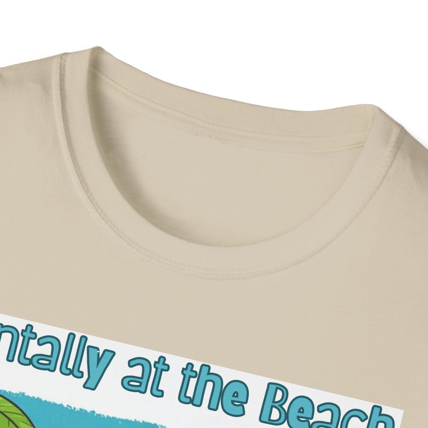 Vacay Brain Unisex Softstyle T-Shirt, Tropical Daydream Tee, Out of Office Shirt, Beach Bum Top, Funny Relaxation Gift