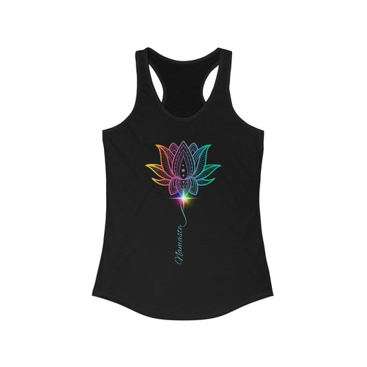 Namaste Rainbow Lotus Racerback Tank
