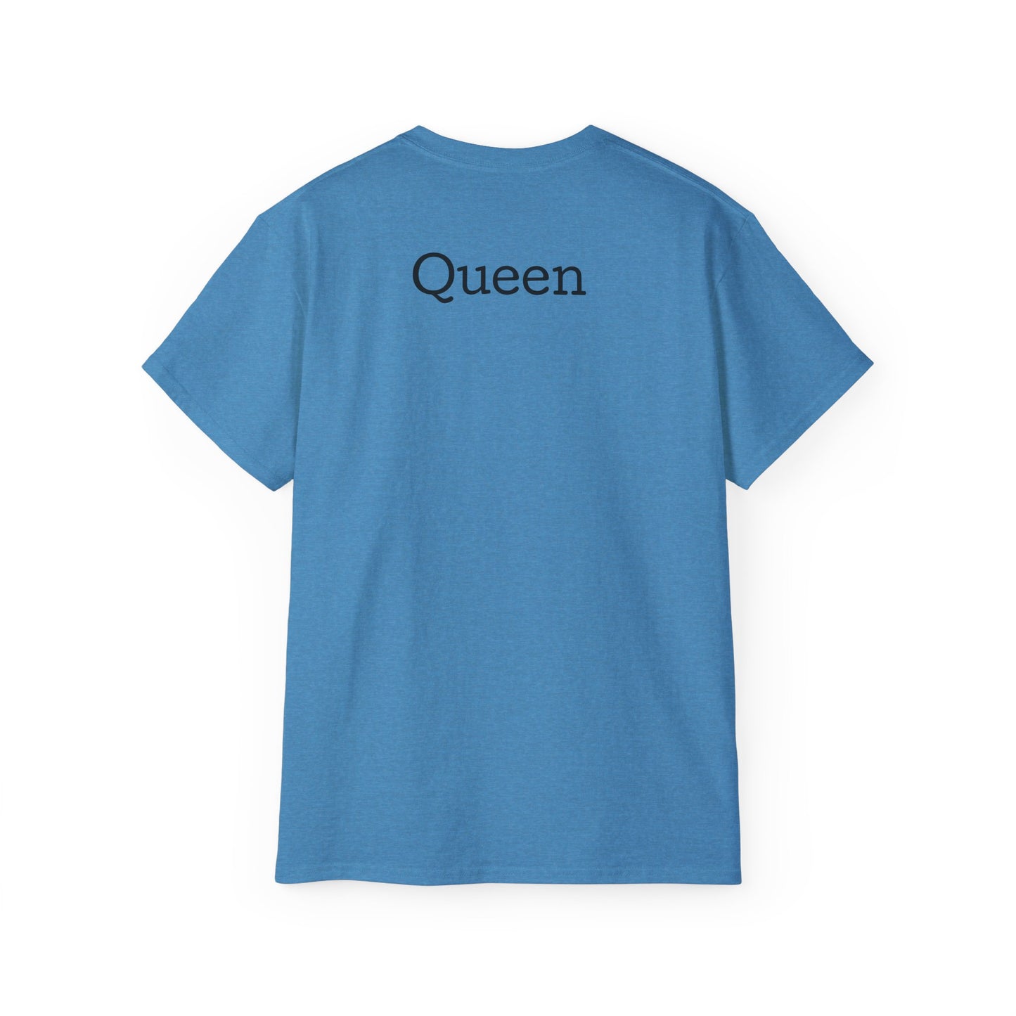 Queen Coffee Humor Tee, Unisex T-Shirt, Gift for Her, Funny Coffee Lover Shirt, Birthday Gift, Casual Everyday Wear