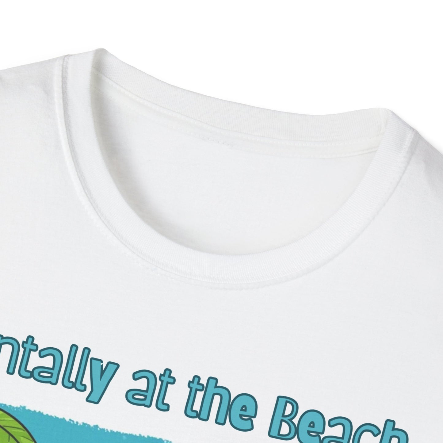 Vacay Brain Unisex Softstyle T-Shirt, Tropical Daydream Tee, Out of Office Shirt, Beach Bum Top, Funny Relaxation Gift