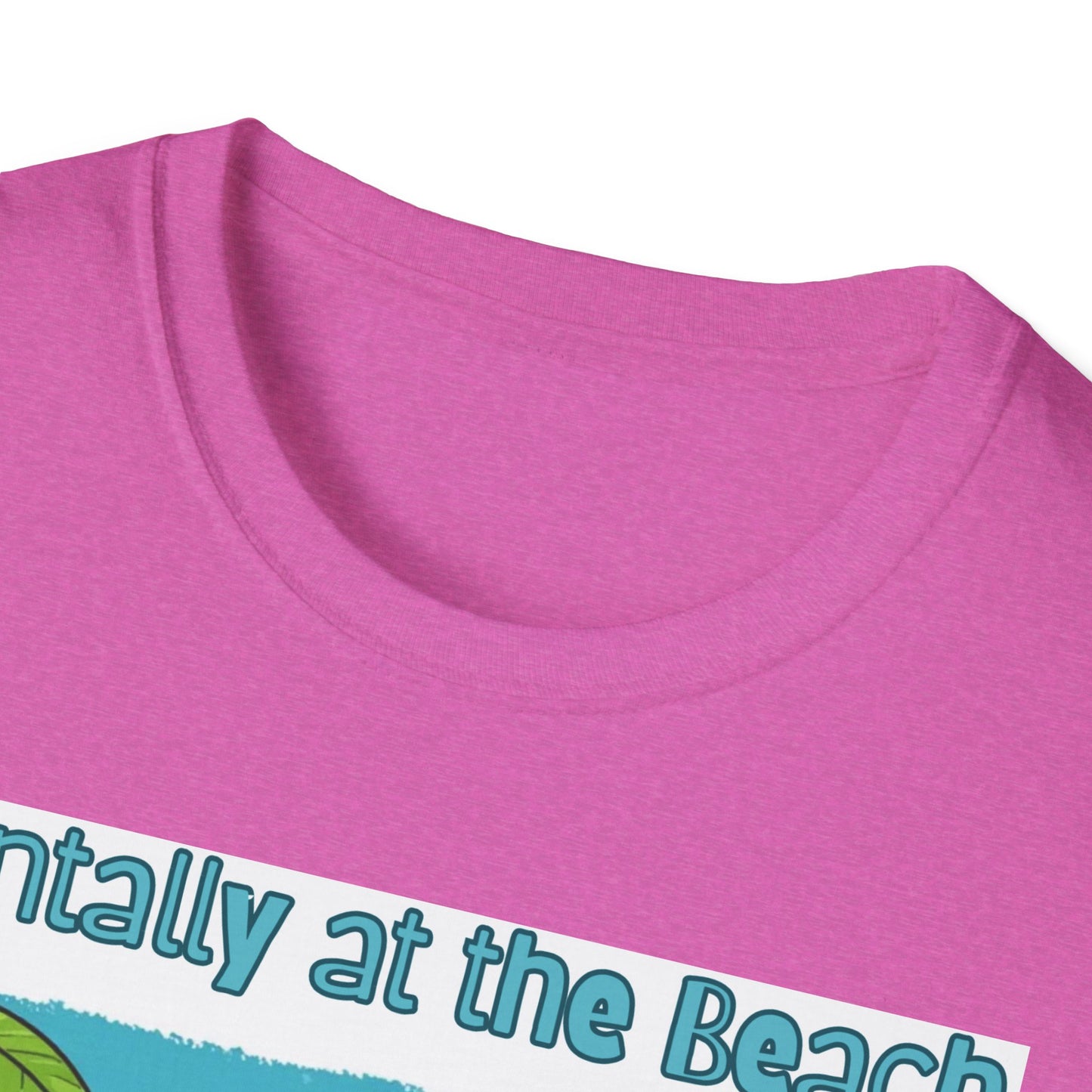 Vacay Brain Unisex Softstyle T-Shirt, Tropical Daydream Tee, Out of Office Shirt, Beach Bum Top, Funny Relaxation Gift