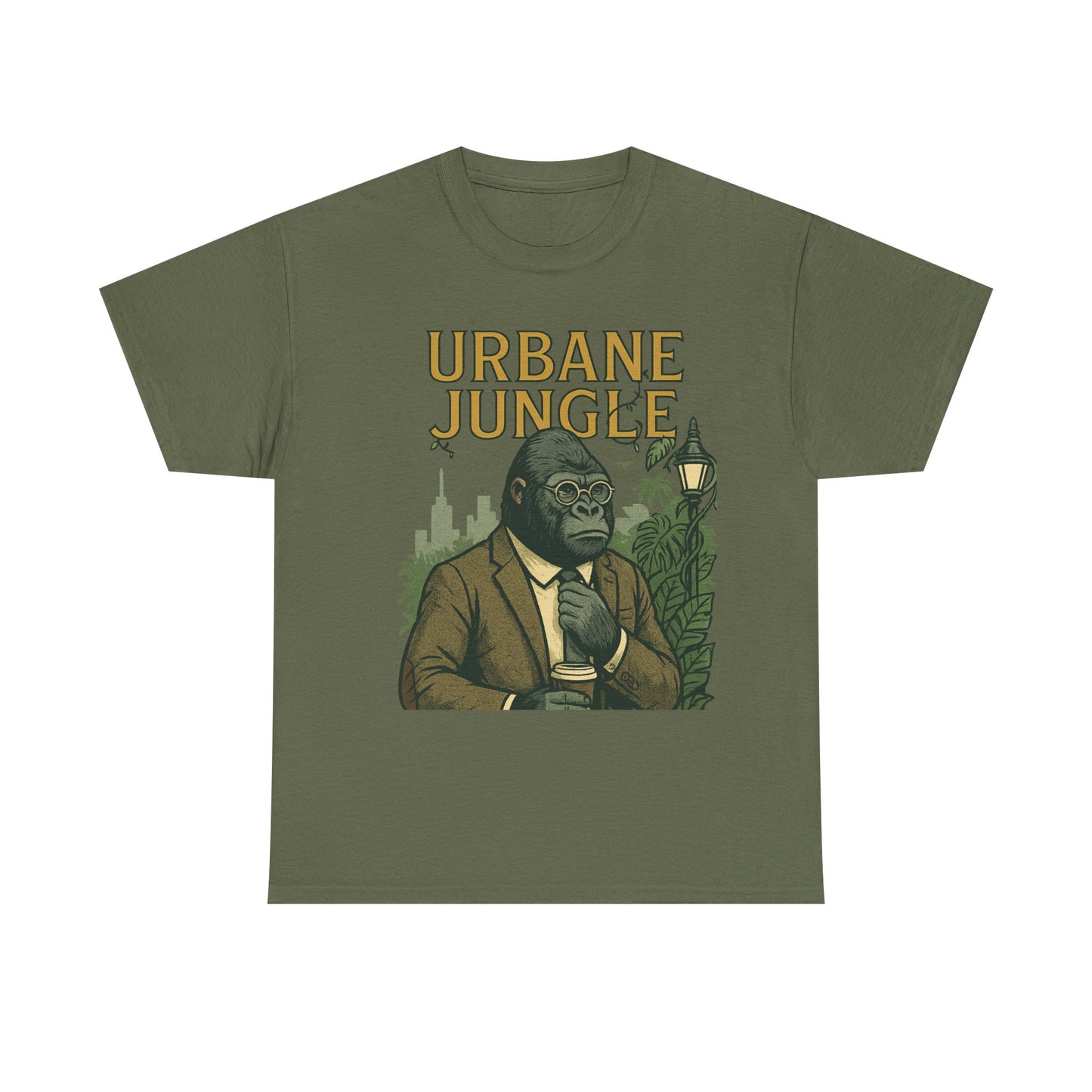 Professor Gorilla Art Tee | Urbane Jungle – Quirky City |Jungle Pun T-Shirt | Daonna Apparel