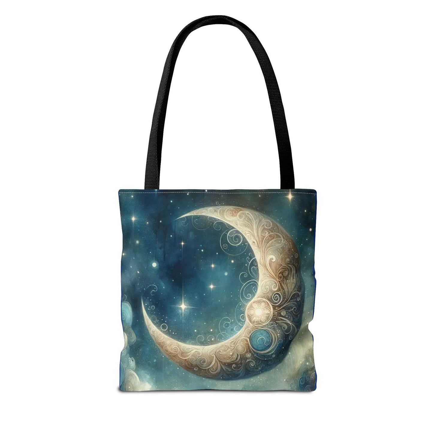 Cosmic Moon Tote Bag, Celestial Shopper Bag, Astrology Gift, Starry Night Tote, Boho Chic Bag, Eco-Friendly Carryall