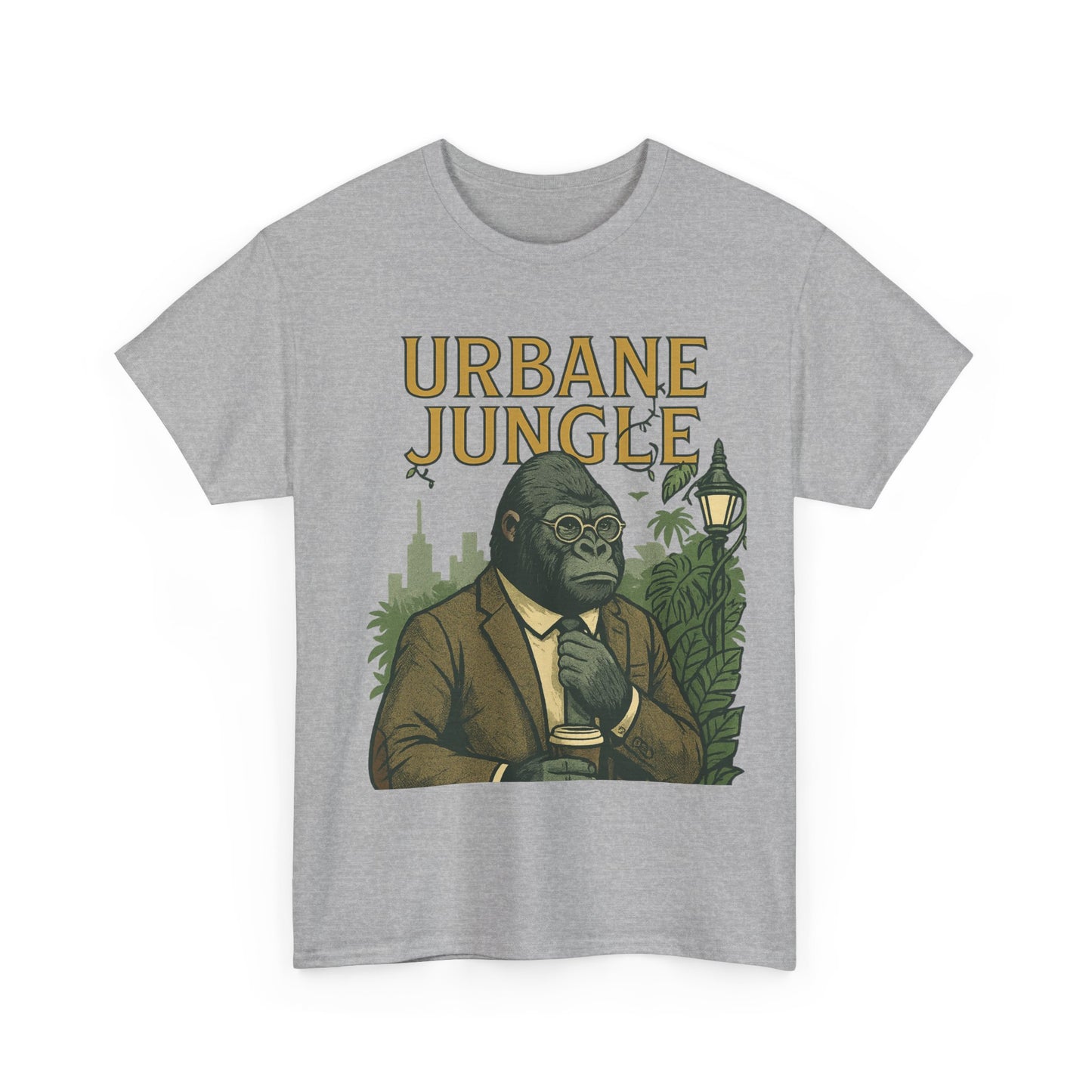 Professor Gorilla Art Tee | Urbane Jungle – Quirky City |Jungle Pun T-Shirt | Daonna Apparel
