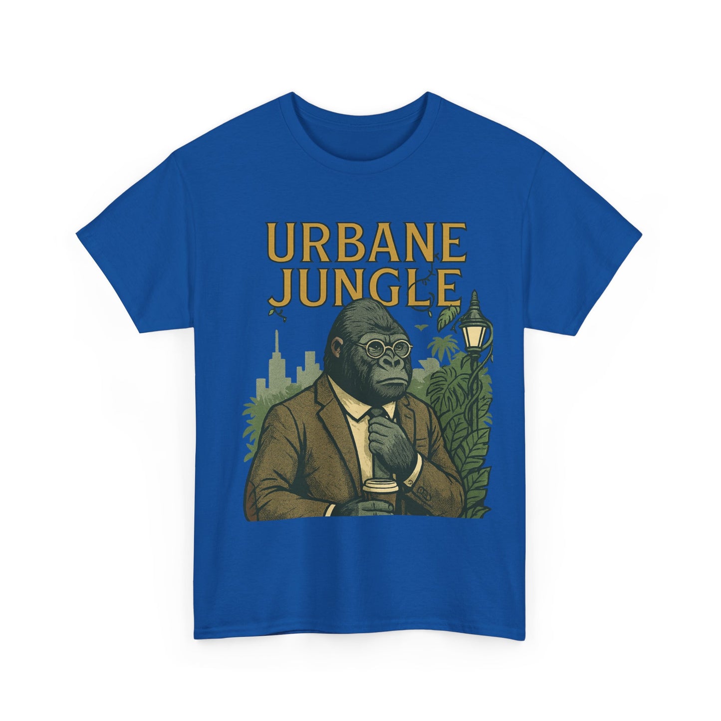 Professor Gorilla Art Tee | Urbane Jungle – Quirky City |Jungle Pun T-Shirt | Daonna Apparel