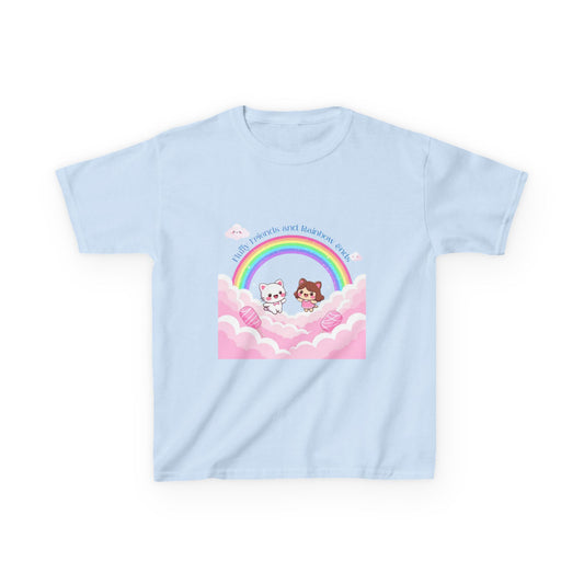 Rainbow Dreams Kids Tee, Cute Kids T-Shirt, Fun Summer Tee, Pastel Rainbow Shirt, Gift for Kids, Birthday Outfit