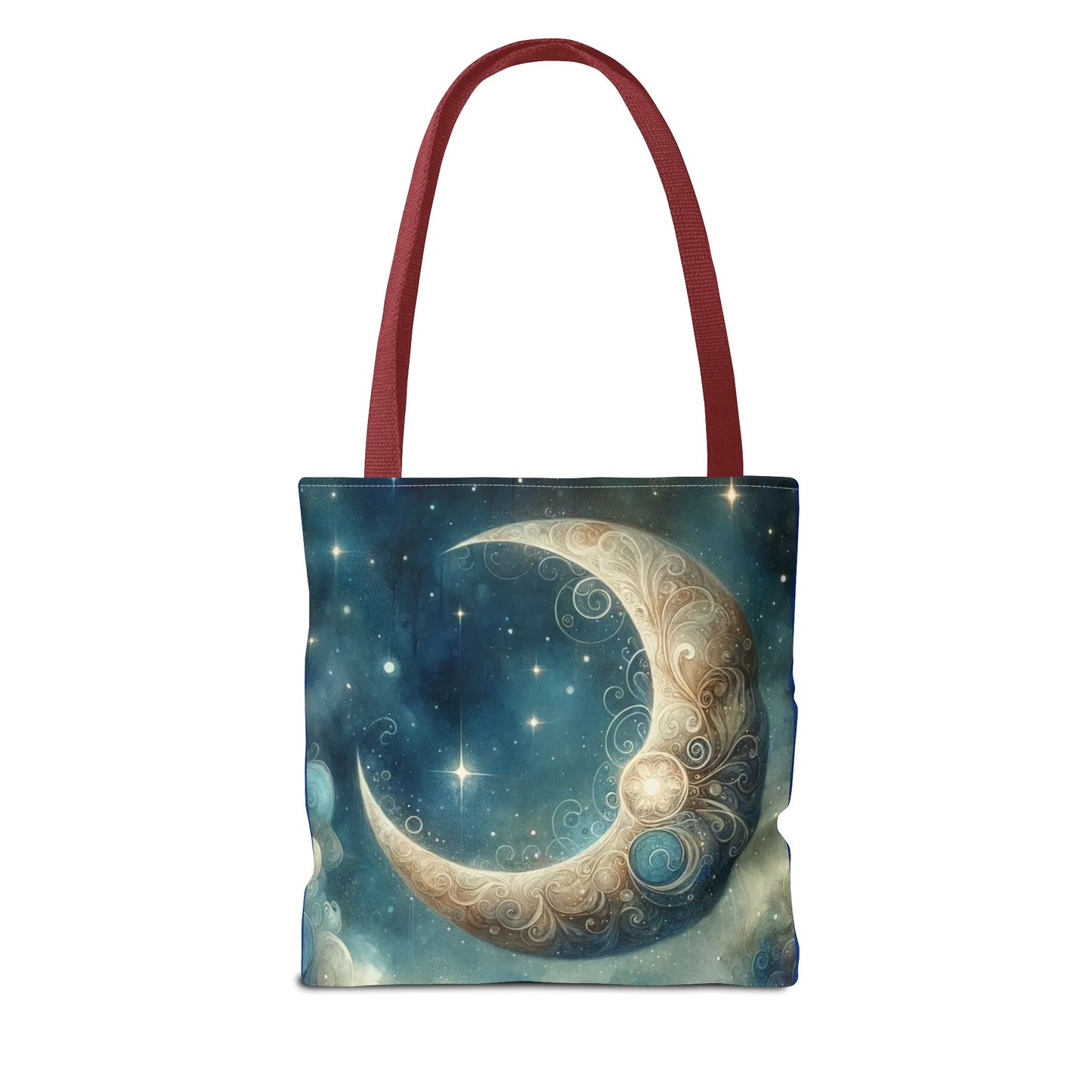 Cosmic Moon Tote Bag, Celestial Shopper Bag, Astrology Gift, Starry Night Tote, Boho Chic Bag, Eco-Friendly Carryall