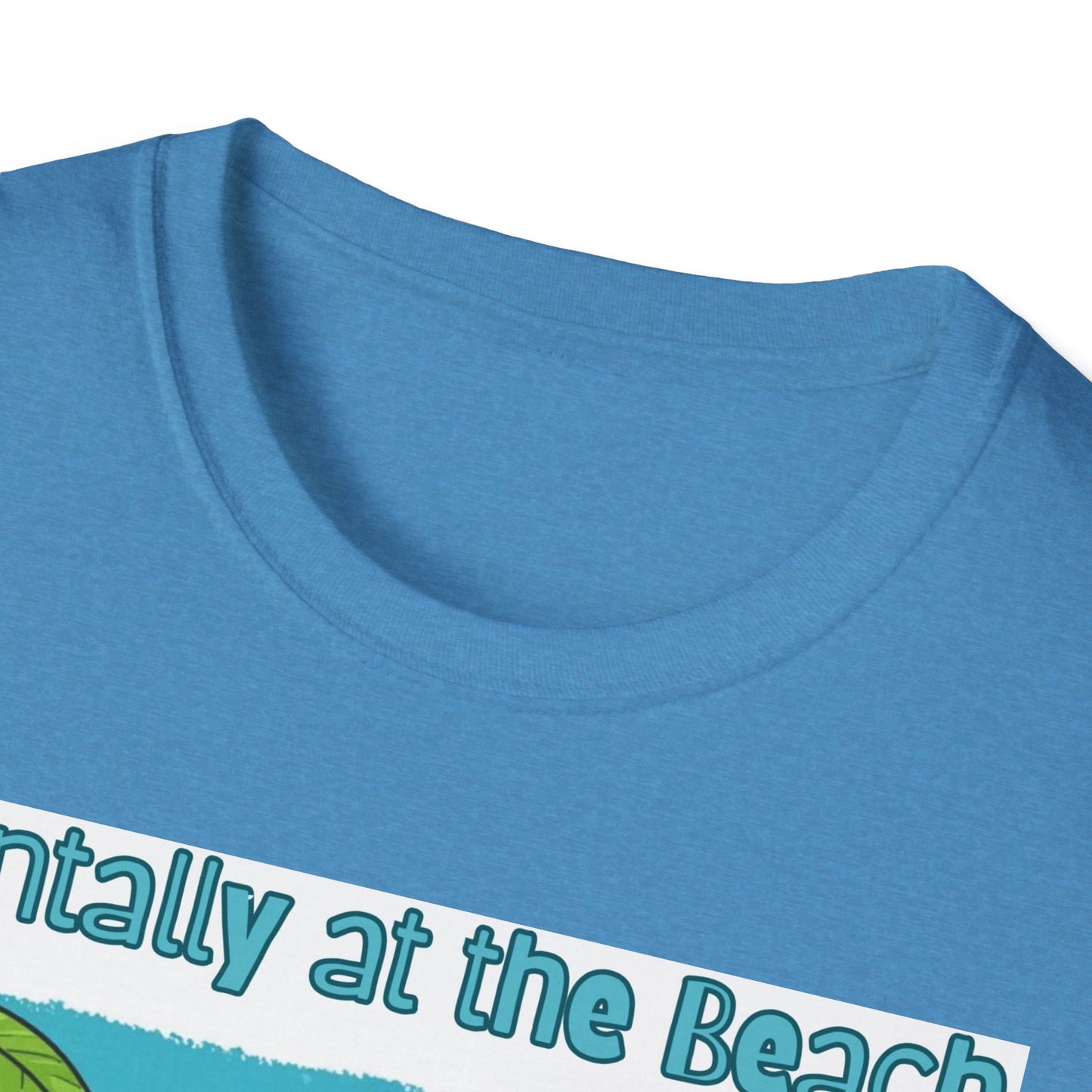 Vacay Brain Unisex Softstyle T-Shirt, Tropical Daydream Tee, Out of Office Shirt, Beach Bum Top, Funny Relaxation Gift