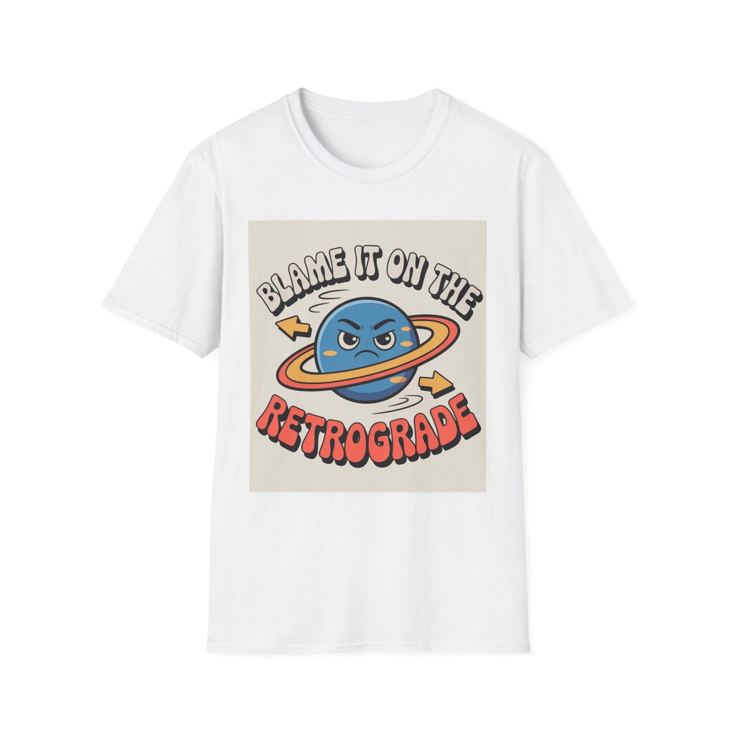 Mercury Retrograde Cosmic Excuse Unisex T-Shirt, Astrology Lover Graphic Tee, Planet Wink Apparel, Quirky Cosmic Sass Top, Funny Zodiac Gift