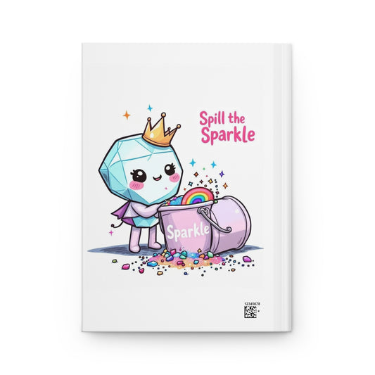 Spill the Sparkle - Cute Kawaii Notebook | Back to School Essential | Sparkling Princess Journal
