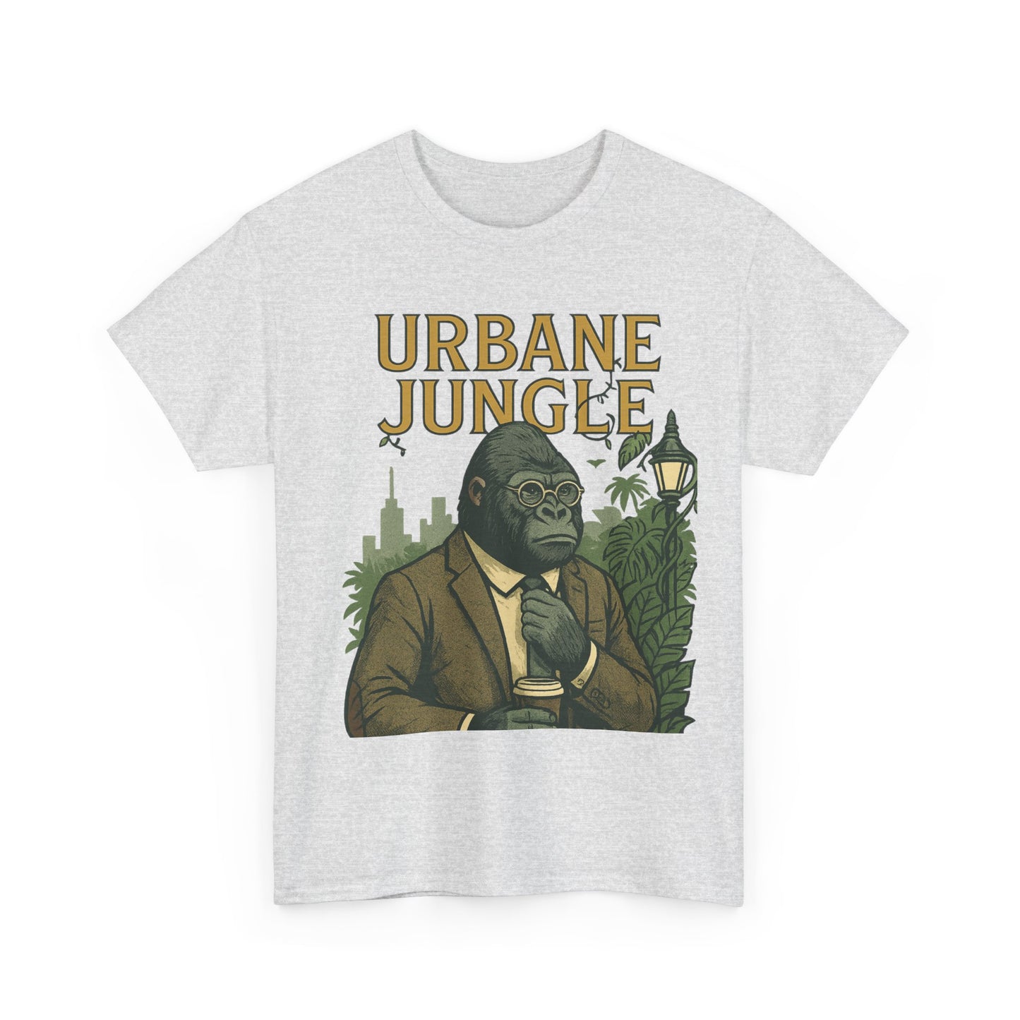 Professor Gorilla Art Tee | Urbane Jungle – Quirky City |Jungle Pun T-Shirt | Daonna Apparel