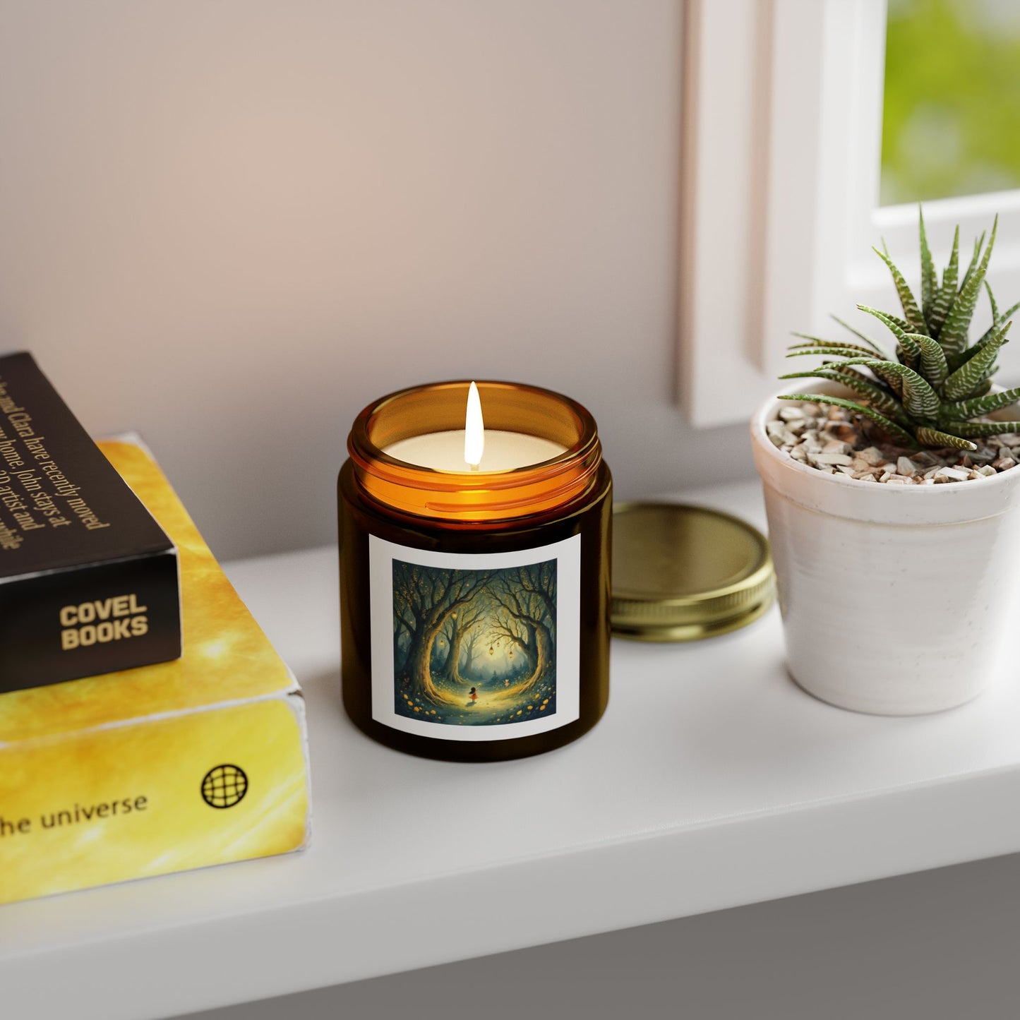 “Whispers of the Velvet Grove” - scented coconut wax candle