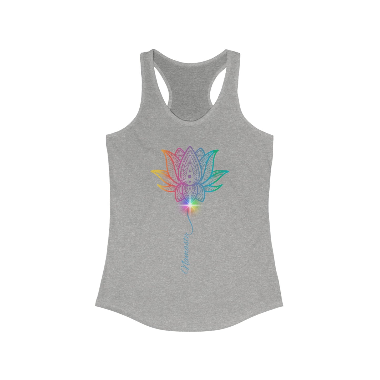 Namaste Rainbow Lotus Racerback Tank