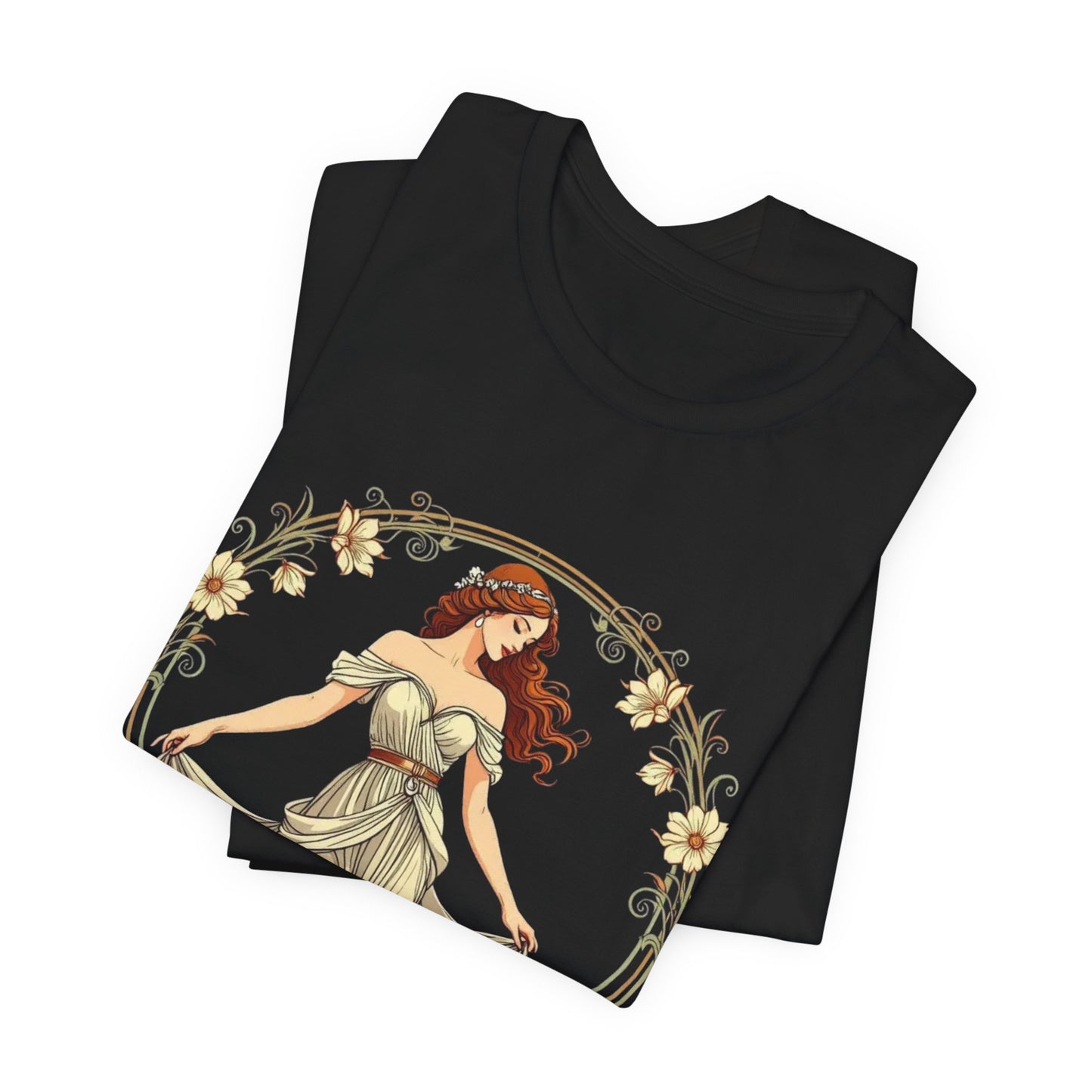 Art Deco Goddess T-Shirt – Luxe Vintage Muse – Glamorous Statement Tee