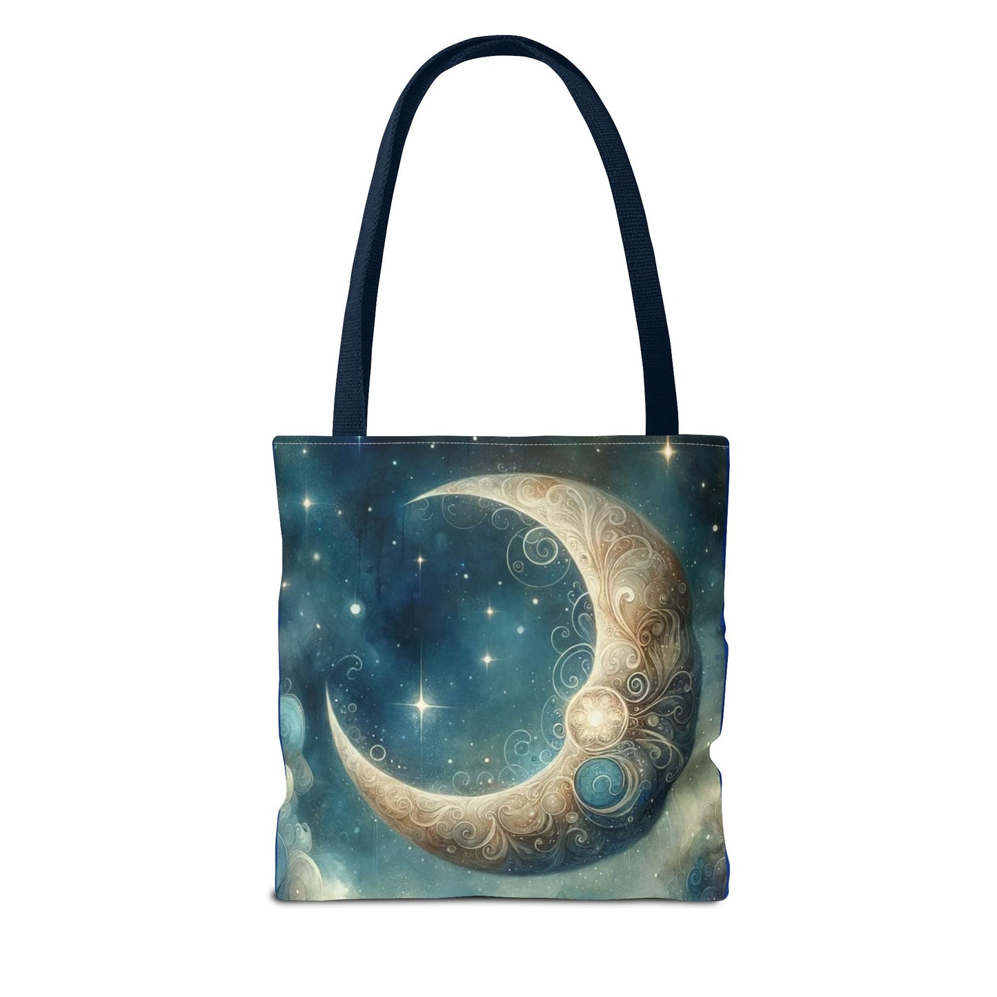 Cosmic Moon Tote Bag, Celestial Shopper Bag, Astrology Gift, Starry Night Tote, Boho Chic Bag, Eco-Friendly Carryall