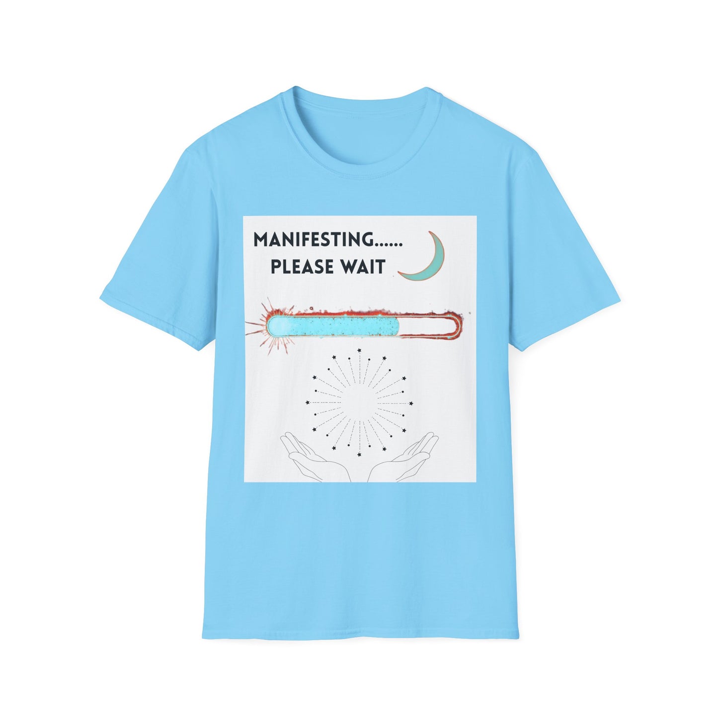 Funny Spiritual Vibes T-Shirt, Manifesting Please Wait Shirt, Sarcastic Meditation Tee, Spiritual Humor Top, Zen Yoga Clothing