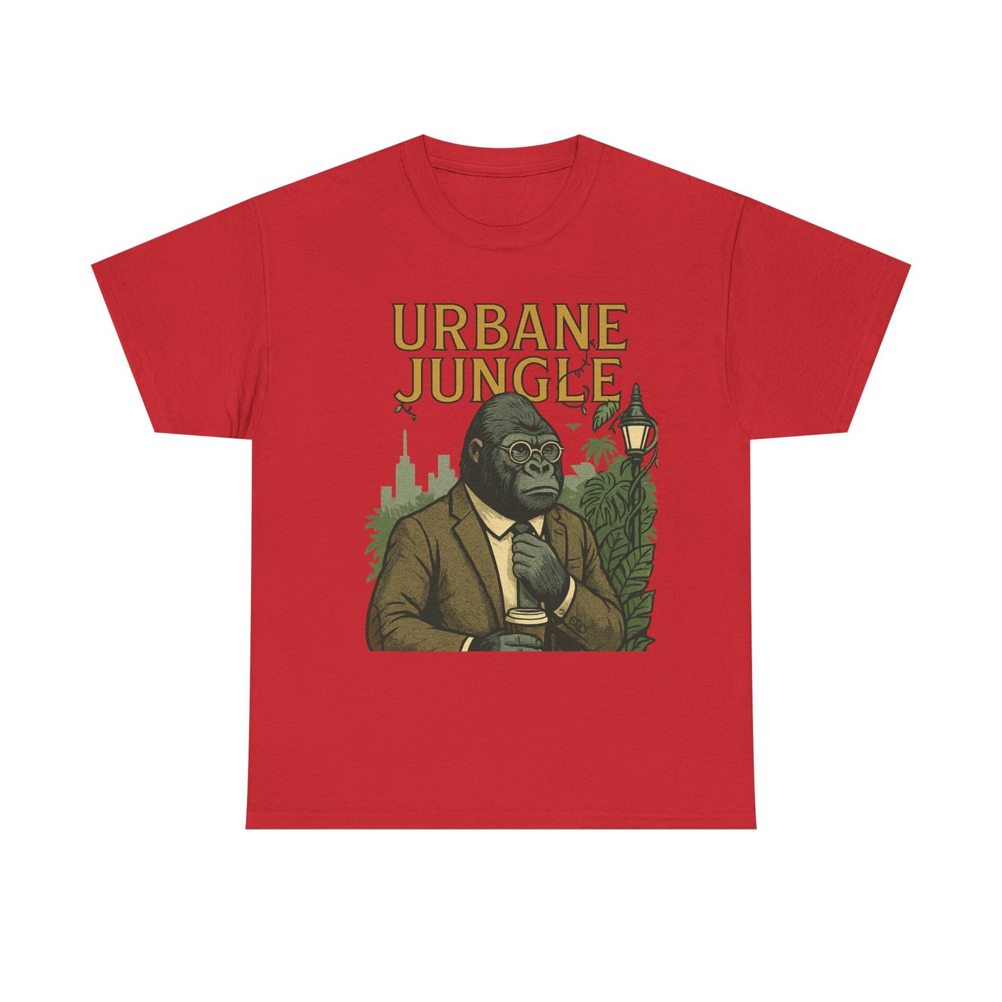 Professor Gorilla Art Tee | Urbane Jungle – Quirky City |Jungle Pun T-Shirt | Daonna Apparel