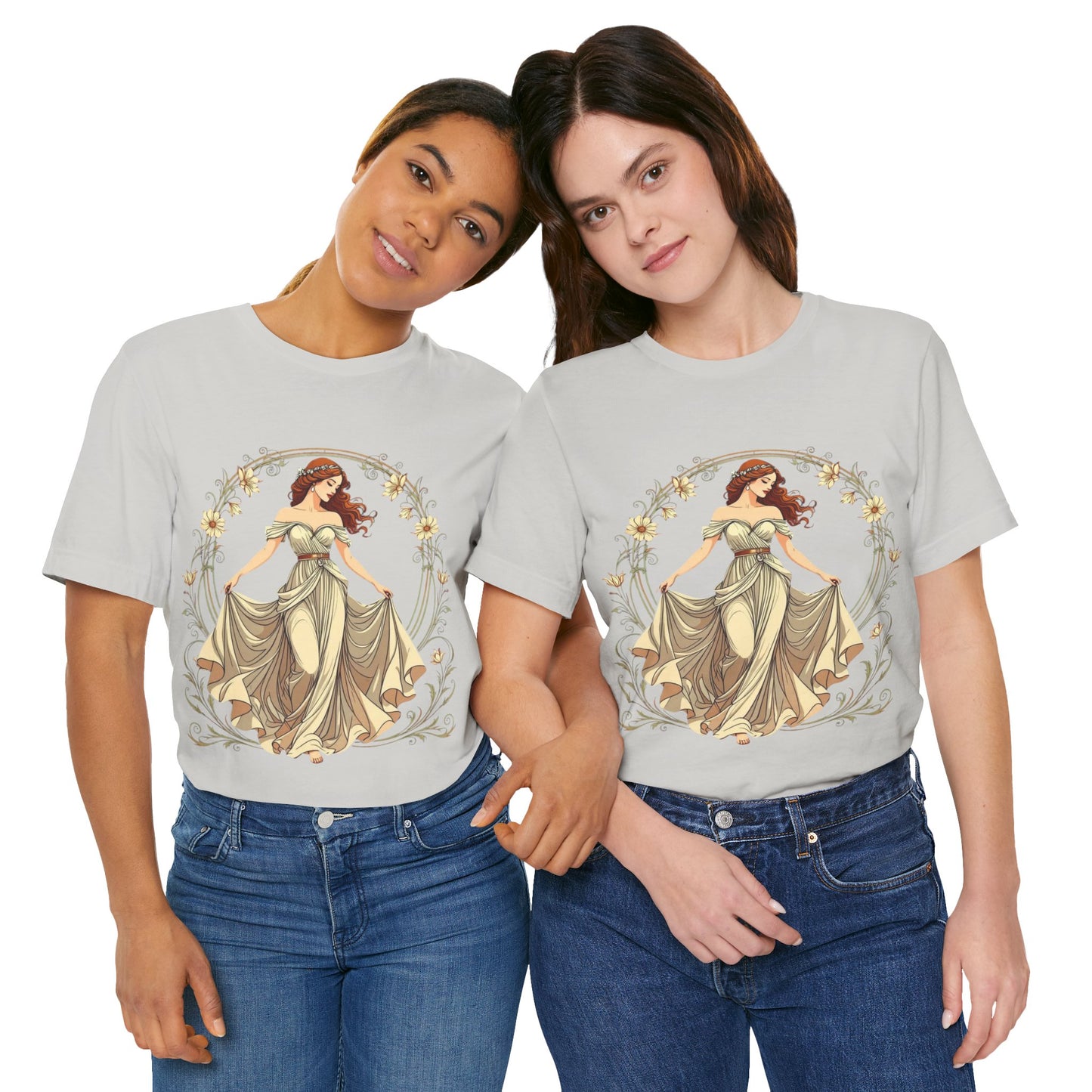 Art Deco Goddess T-Shirt – Luxe Vintage Muse – Glamorous Statement Tee