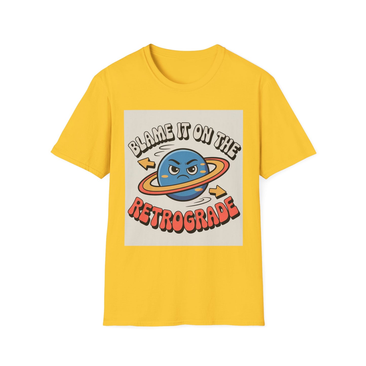 Mercury Retrograde Cosmic Excuse Unisex T-Shirt, Astrology Lover Graphic Tee, Planet Wink Apparel, Quirky Cosmic Sass Top, Funny Zodiac Gift