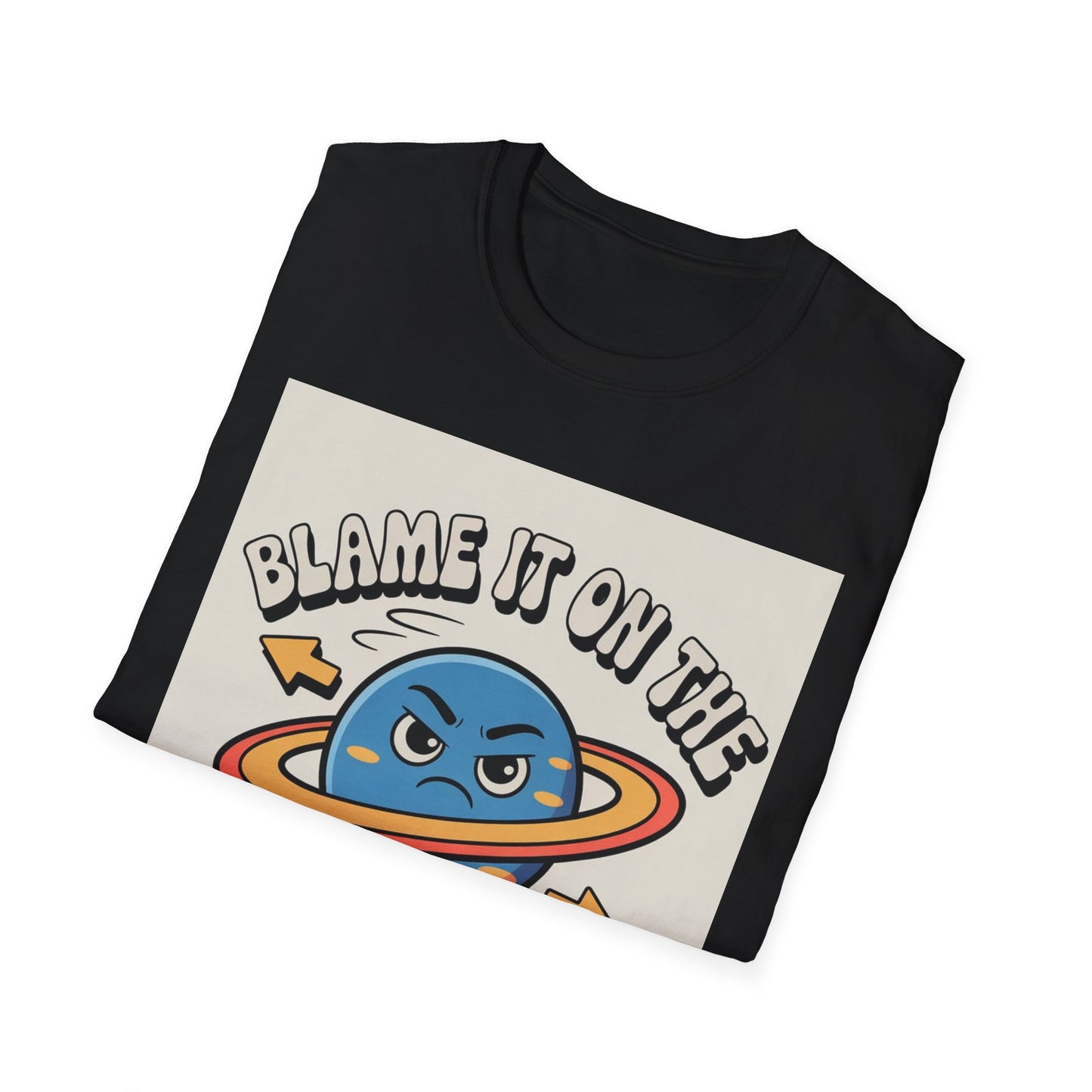 Mercury Retrograde Cosmic Excuse Unisex T-Shirt, Astrology Lover Graphic Tee, Planet Wink Apparel, Quirky Cosmic Sass Top, Funny Zodiac Gift