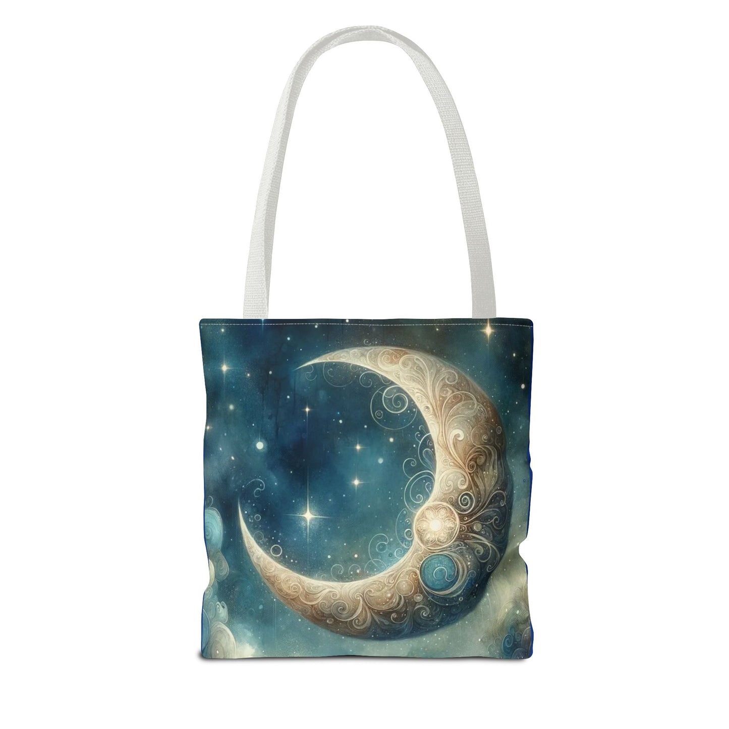 Cosmic Moon Tote Bag, Celestial Shopper Bag, Astrology Gift, Starry Night Tote, Boho Chic Bag, Eco-Friendly Carryall
