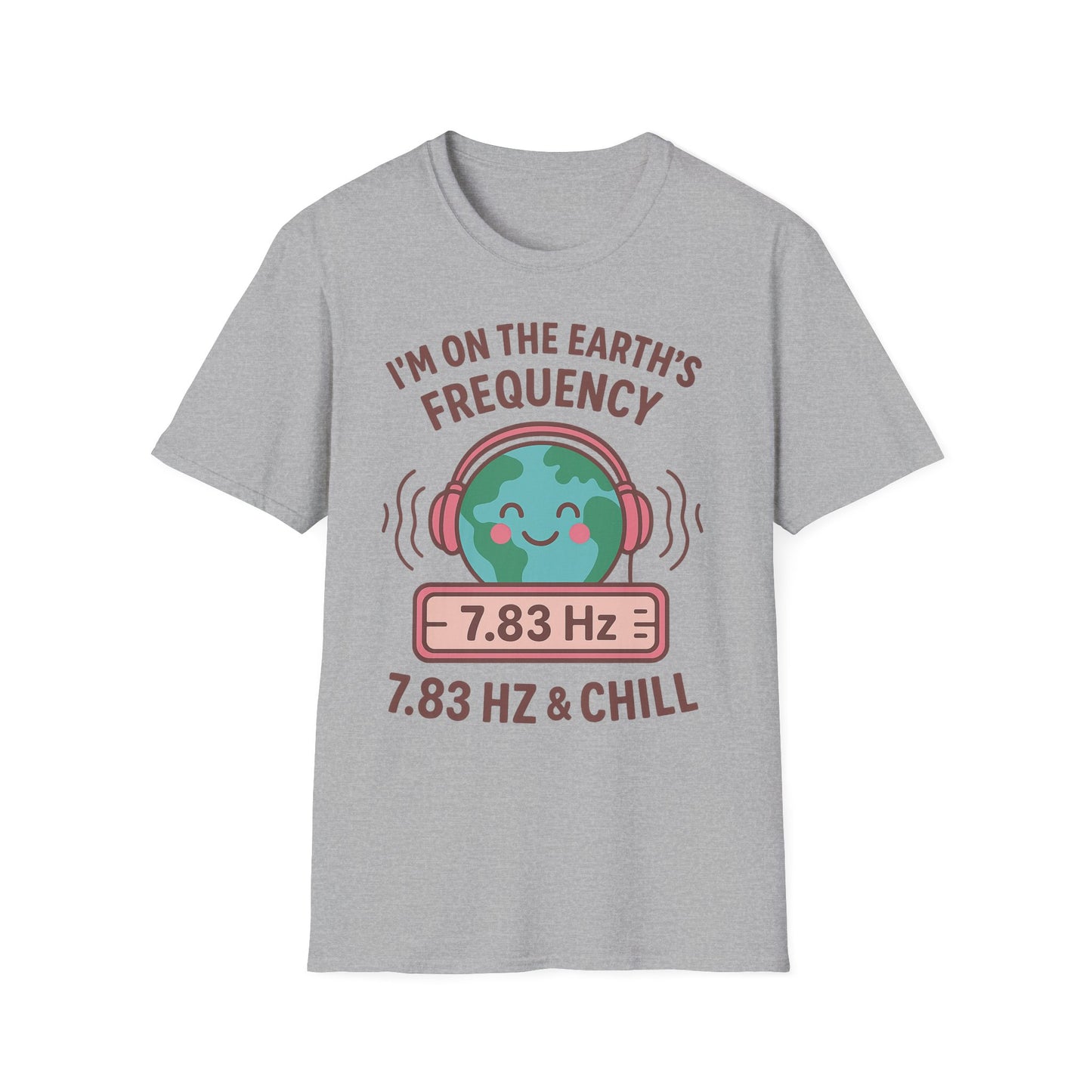 Earth's Frequency Unisex T-Shirt, Relaxing Vibe Tee, Music Lover Gift, Chill Shirt, Eco-Friendly Apparel