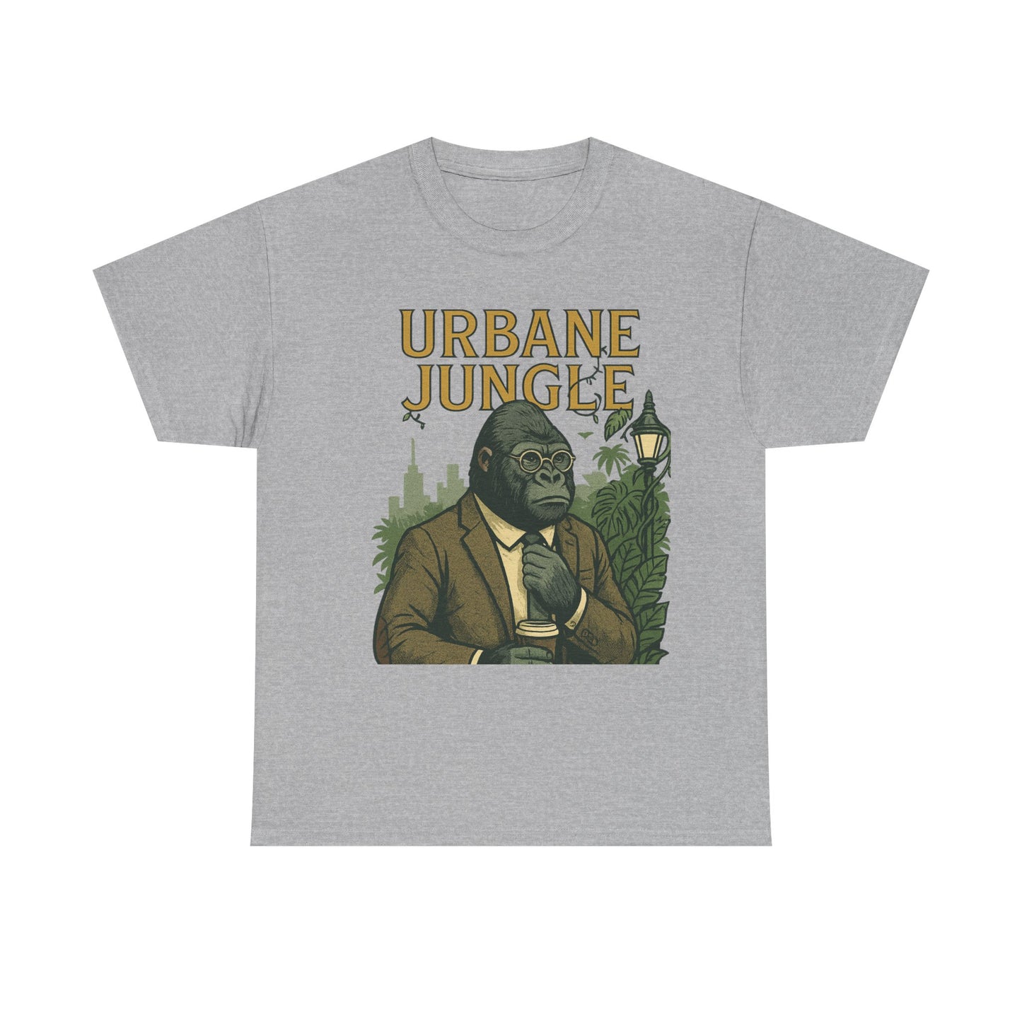Professor Gorilla Art Tee | Urbane Jungle – Quirky City |Jungle Pun T-Shirt | Daonna Apparel