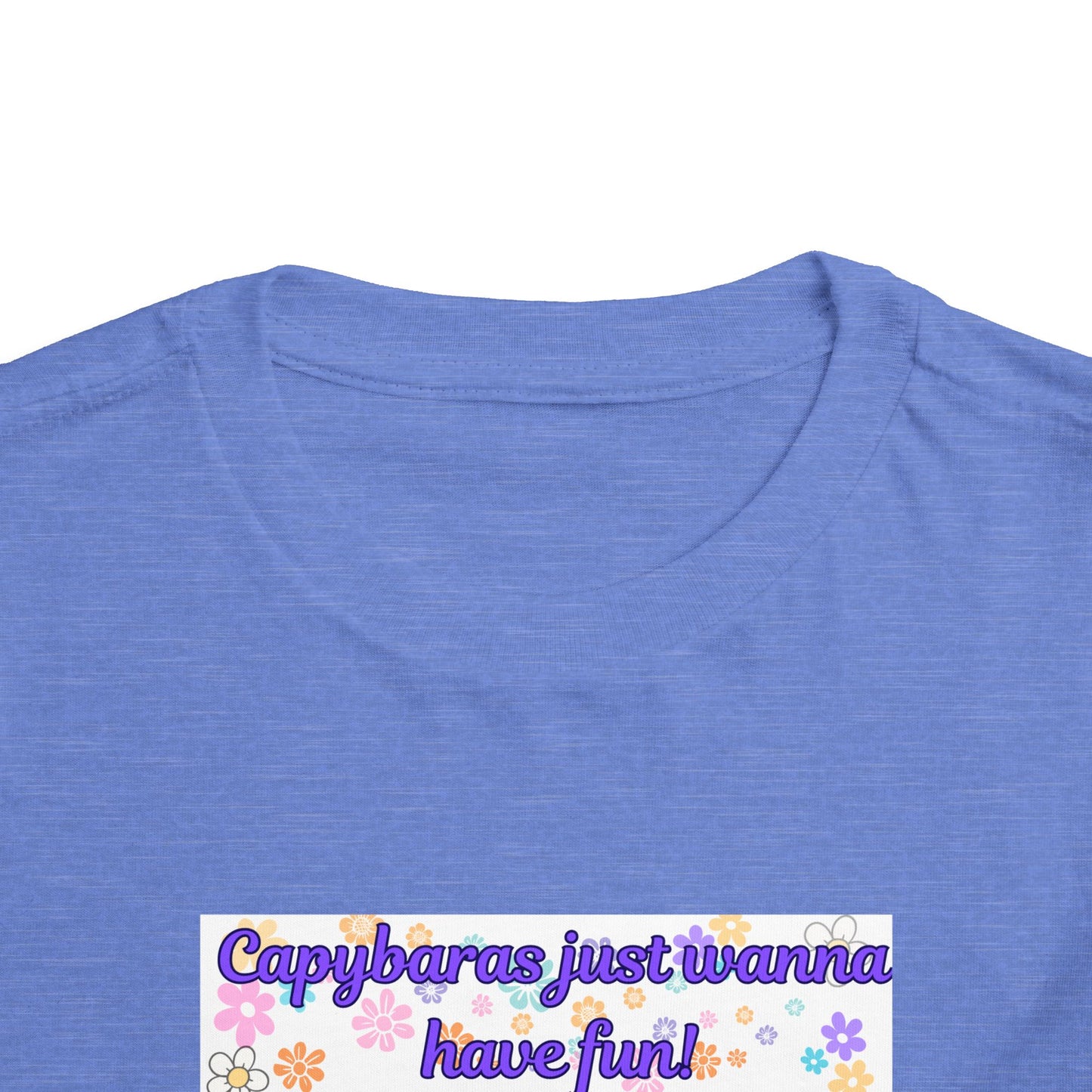 Cute Toddler Tee - Capybara Just Wanna Have Fun, Children's Shirt, Playful Tee, Gift for Kids, Summer Outfit, Birthday Gift