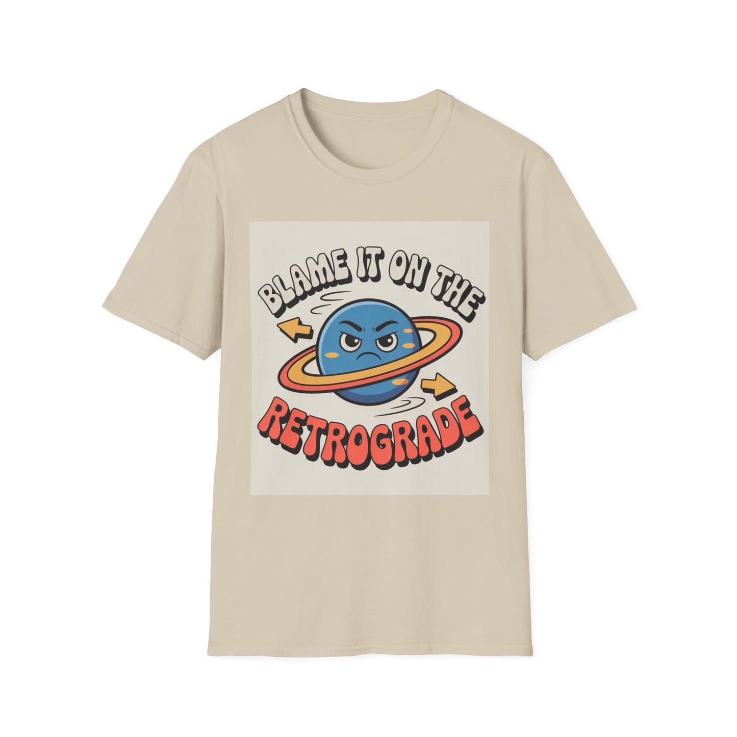 Mercury Retrograde Cosmic Excuse Unisex T-Shirt, Astrology Lover Graphic Tee, Planet Wink Apparel, Quirky Cosmic Sass Top, Funny Zodiac Gift