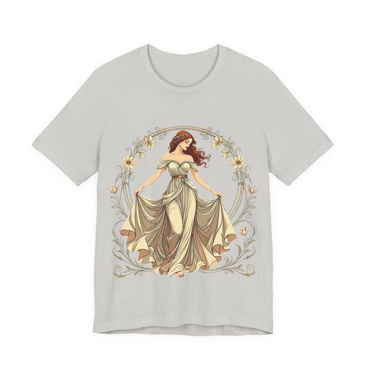 Art Deco Goddess T-Shirt – Luxe Vintage Muse – Glamorous Statement Tee