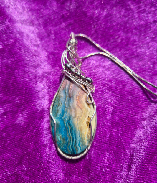 Crazy Lace Agate Necklace