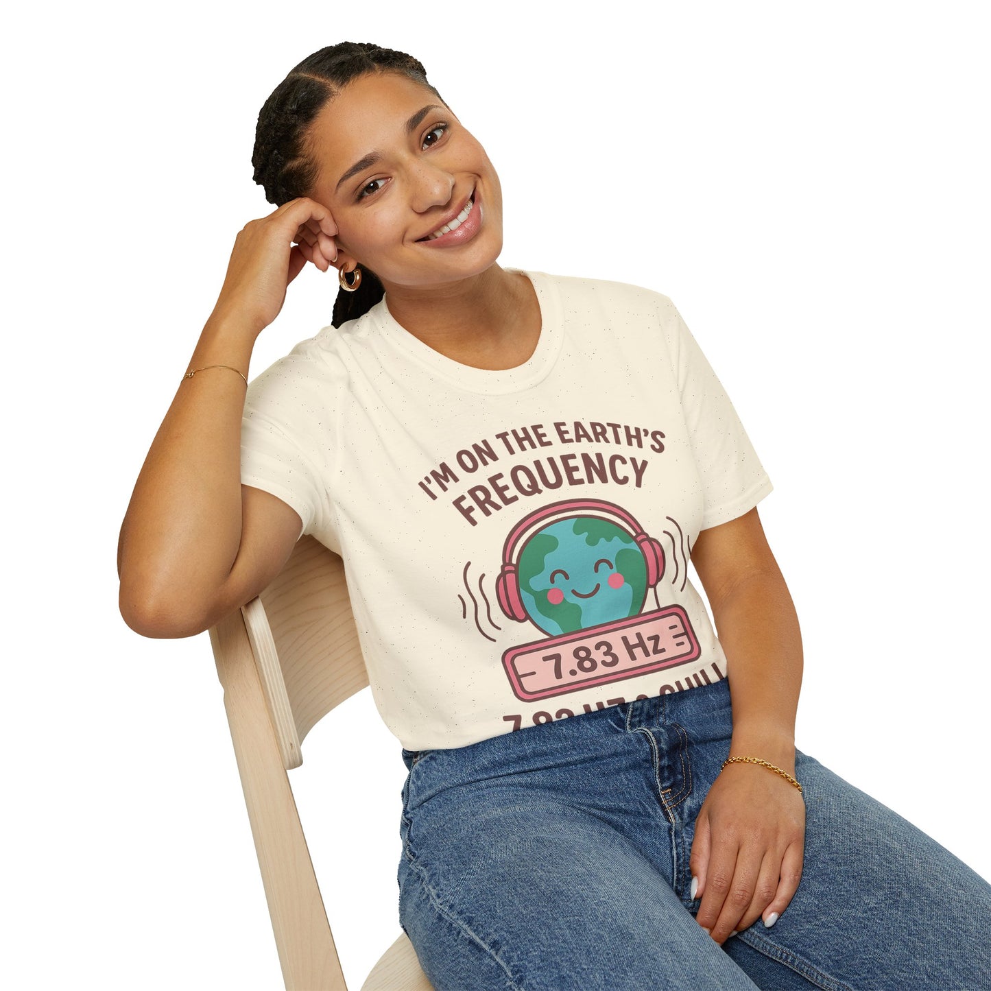 Earth's Frequency Unisex T-Shirt, Relaxing Vibe Tee, Music Lover Gift, Chill Shirt, Eco-Friendly Apparel