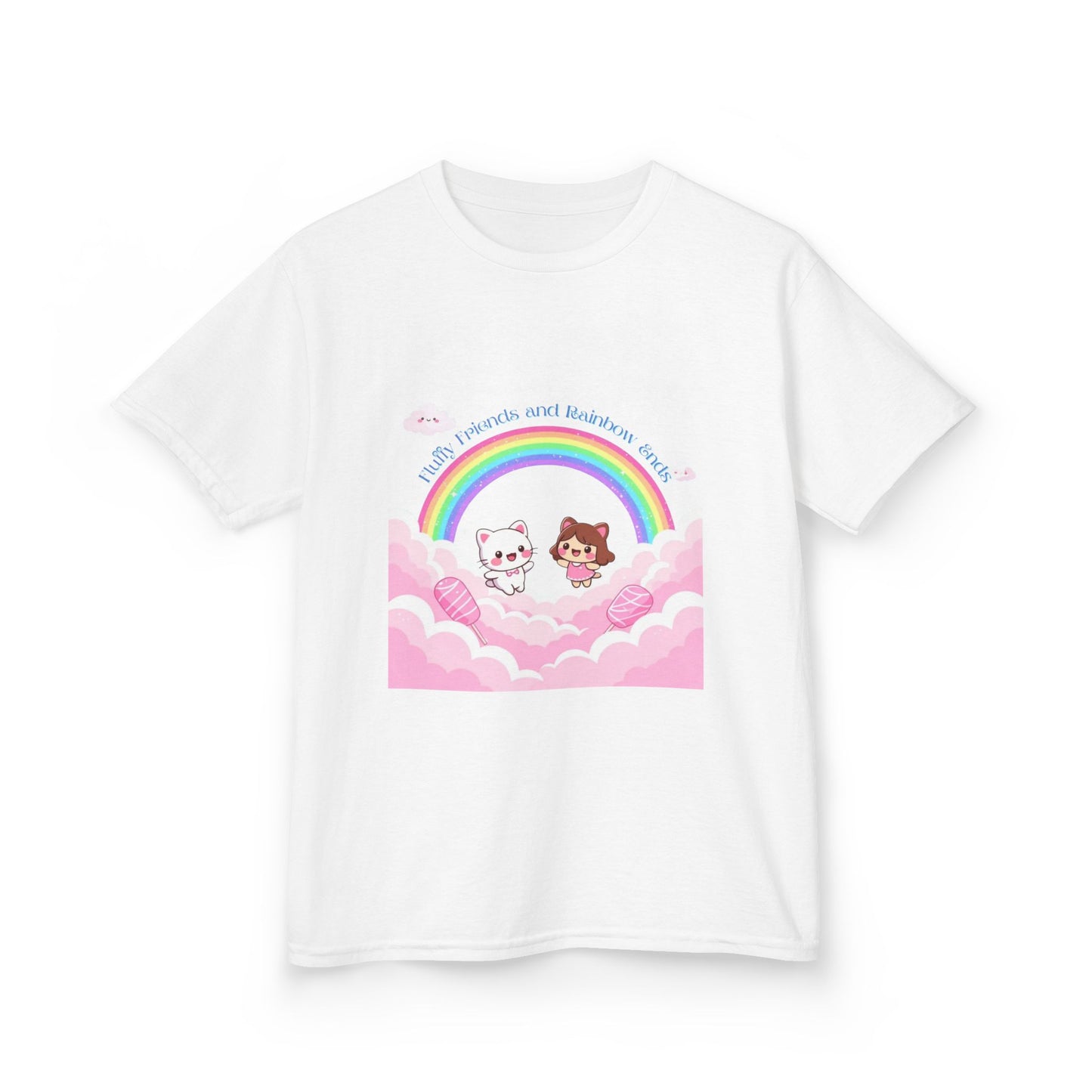 Rainbow Dreams Kids Tee, Cute Kids T-Shirt, Fun Summer Tee, Pastel Rainbow Shirt, Gift for Kids, Birthday Outfit