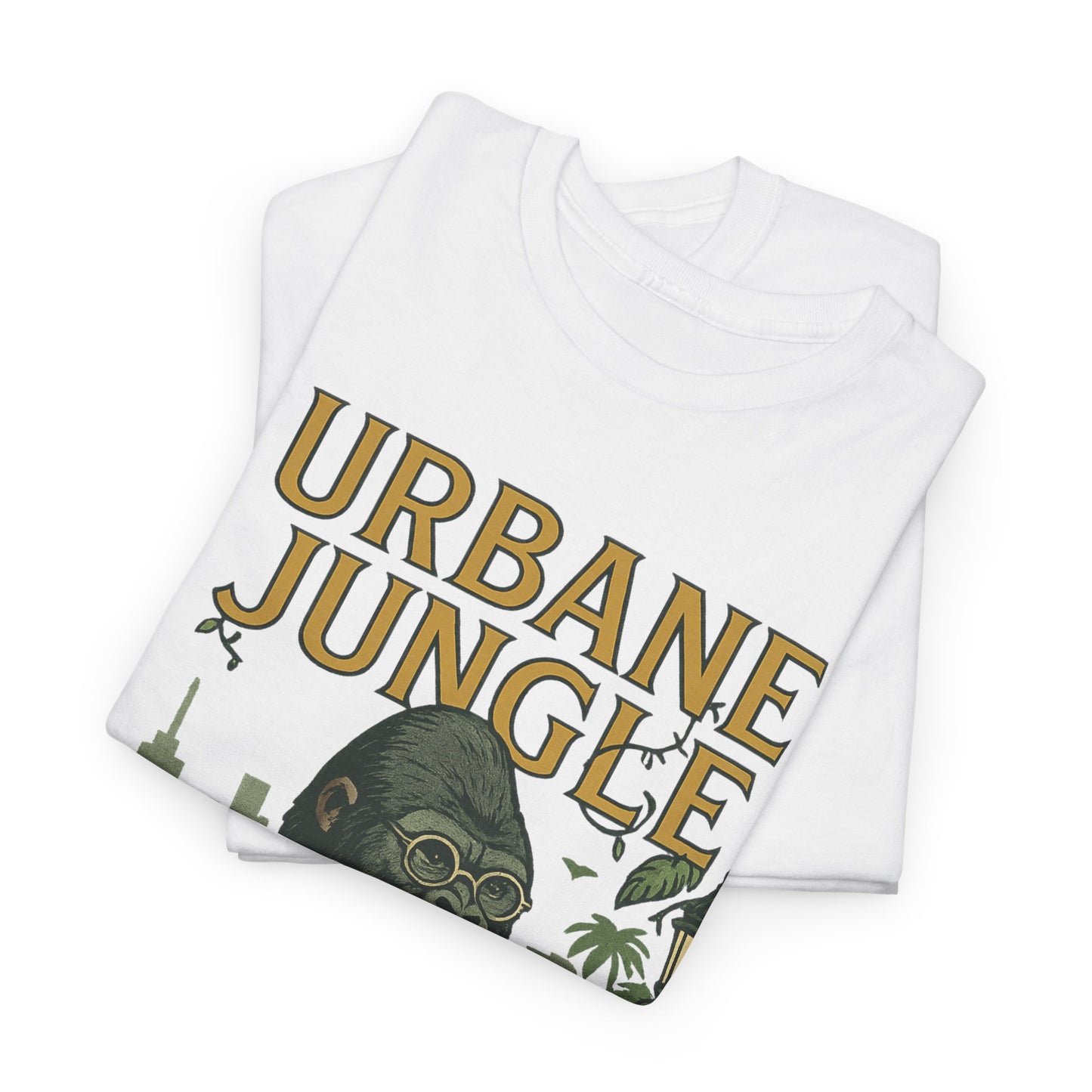 Professor Gorilla Art Tee | Urbane Jungle – Quirky City |Jungle Pun T-Shirt | Daonna Apparel