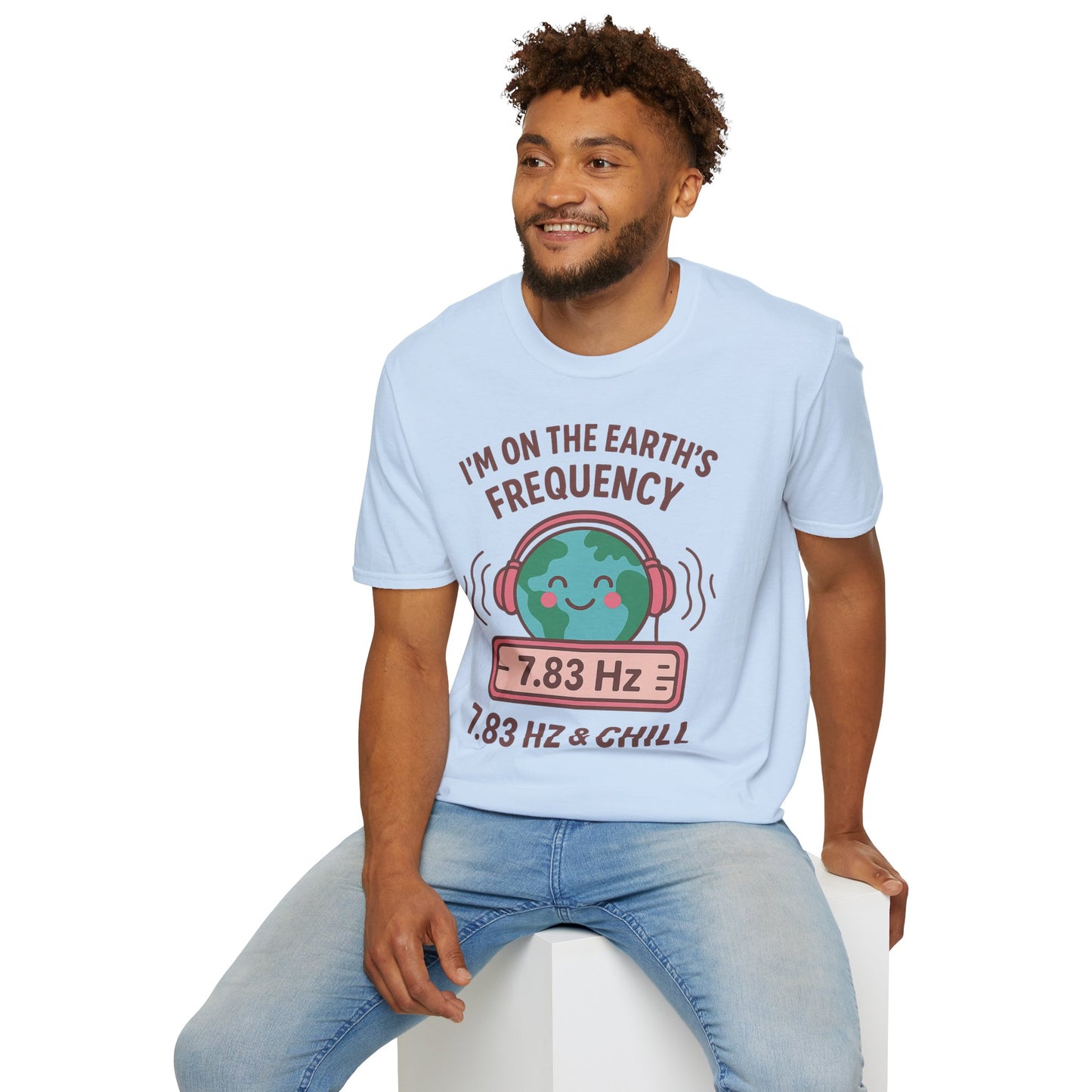 Earth's Frequency Unisex T-Shirt, Relaxing Vibe Tee, Music Lover Gift, Chill Shirt, Eco-Friendly Apparel