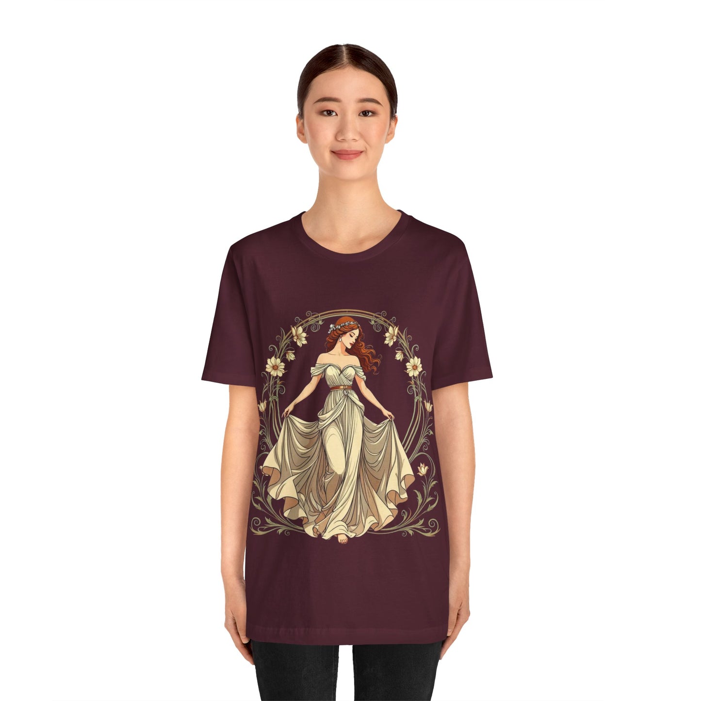 Art Deco Goddess T-Shirt – Luxe Vintage Muse – Glamorous Statement Tee
