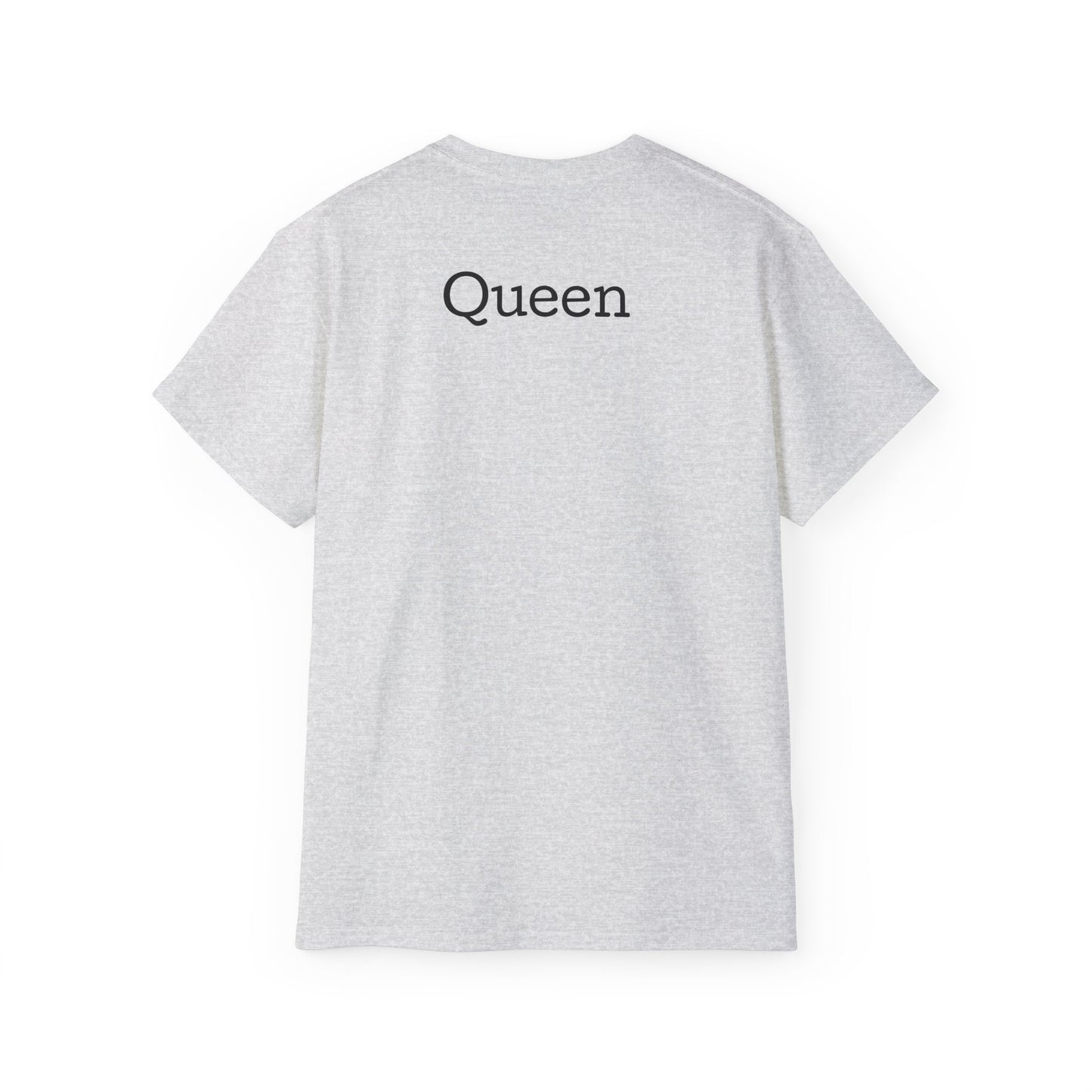 Queen Coffee Humor Tee, Unisex T-Shirt, Gift for Her, Funny Coffee Lover Shirt, Birthday Gift, Casual Everyday Wear