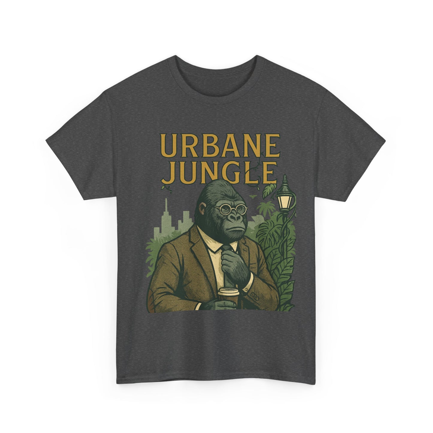 Professor Gorilla Art Tee | Urbane Jungle – Quirky City |Jungle Pun T-Shirt | Daonna Apparel
