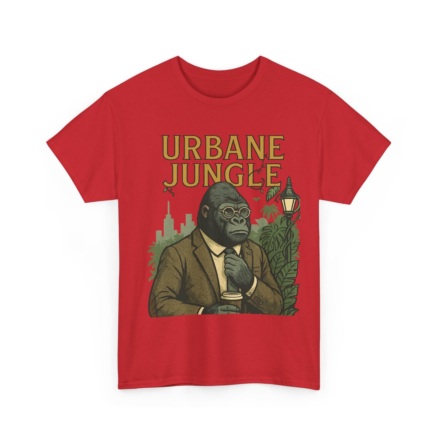 Professor Gorilla Art Tee | Urbane Jungle – Quirky City |Jungle Pun T-Shirt | Daonna Apparel