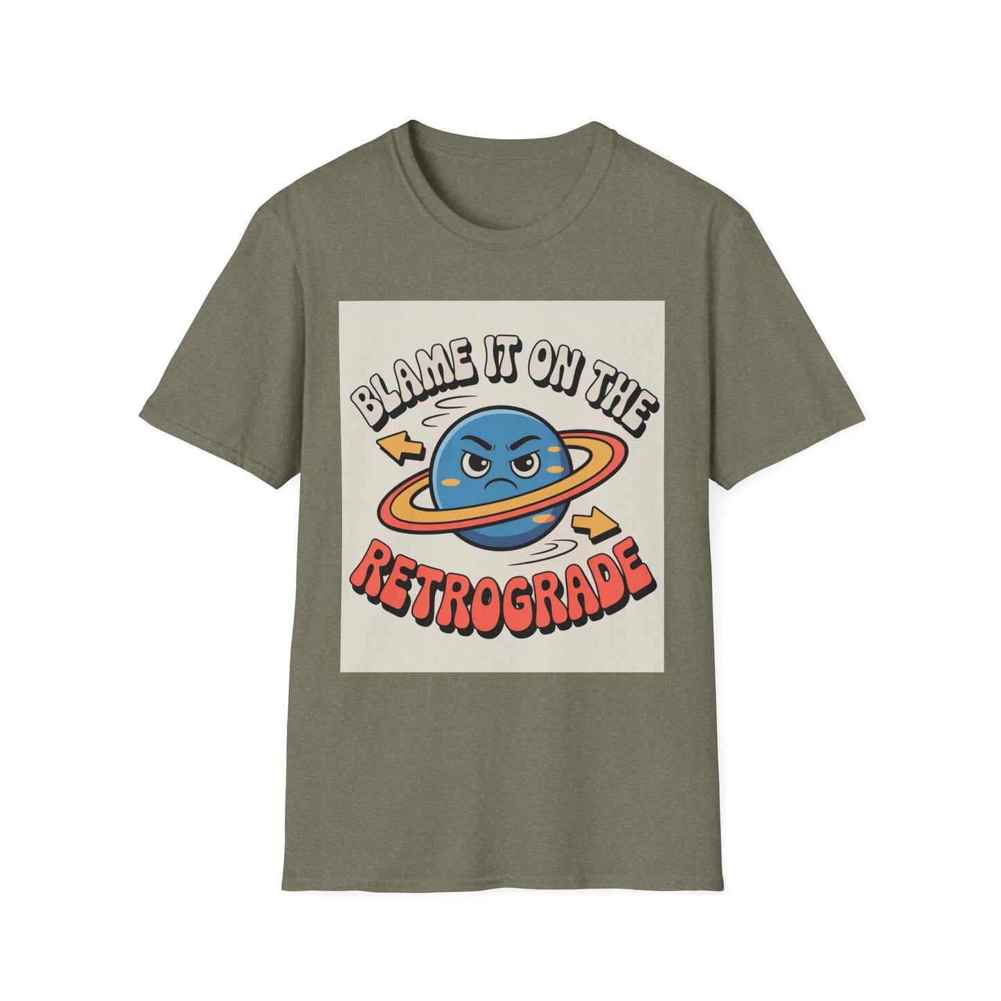 Mercury Retrograde Cosmic Excuse Unisex T-Shirt, Astrology Lover Graphic Tee, Planet Wink Apparel, Quirky Cosmic Sass Top, Funny Zodiac Gift