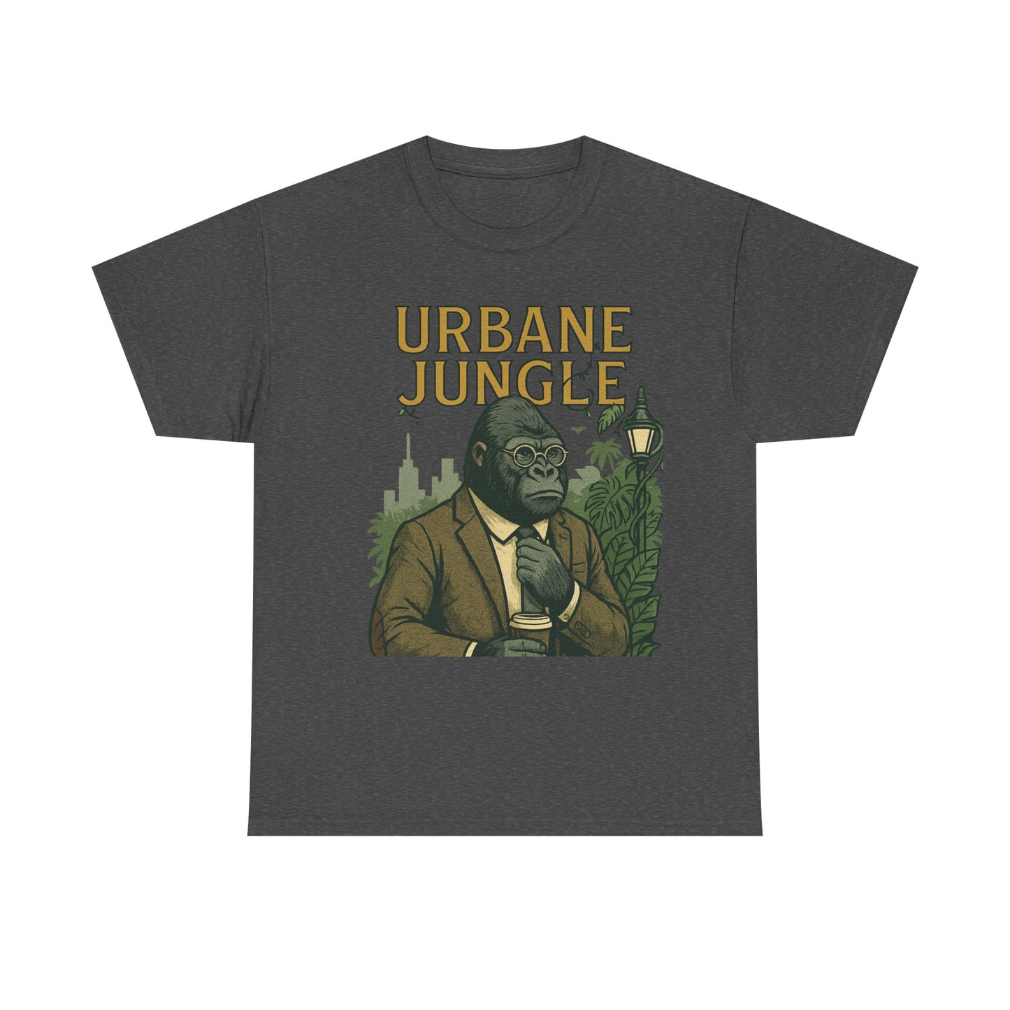 Professor Gorilla Art Tee | Urbane Jungle – Quirky City |Jungle Pun T-Shirt | Daonna Apparel