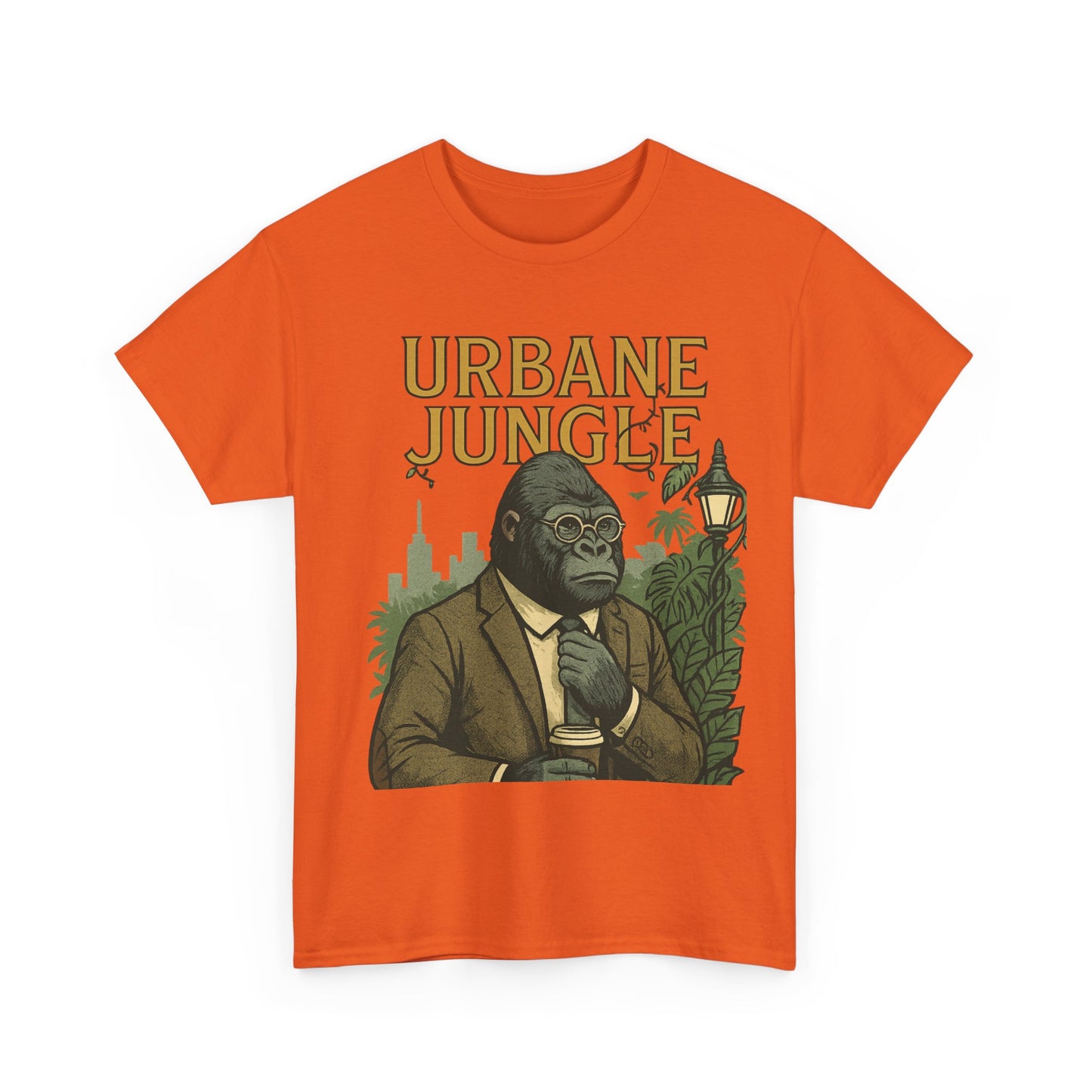 Professor Gorilla Art Tee | Urbane Jungle – Quirky City |Jungle Pun T-Shirt | Daonna Apparel