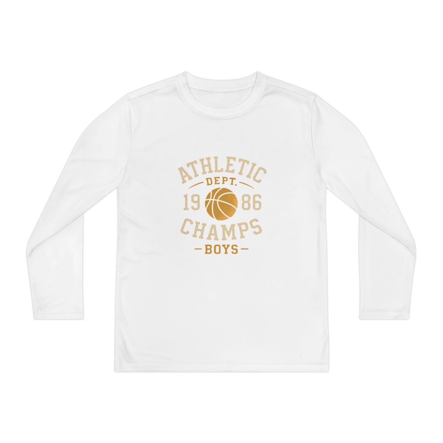 Youth Athletic Long Sleeve Tee - Perfect for Sports, School, Gifts, Birthdays, Team Outfits, Basketball Fans, Boys Activewear