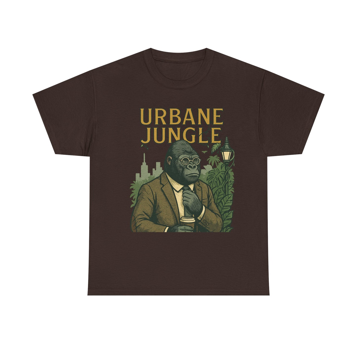 Professor Gorilla Art Tee | Urbane Jungle – Quirky City |Jungle Pun T-Shirt | Daonna Apparel