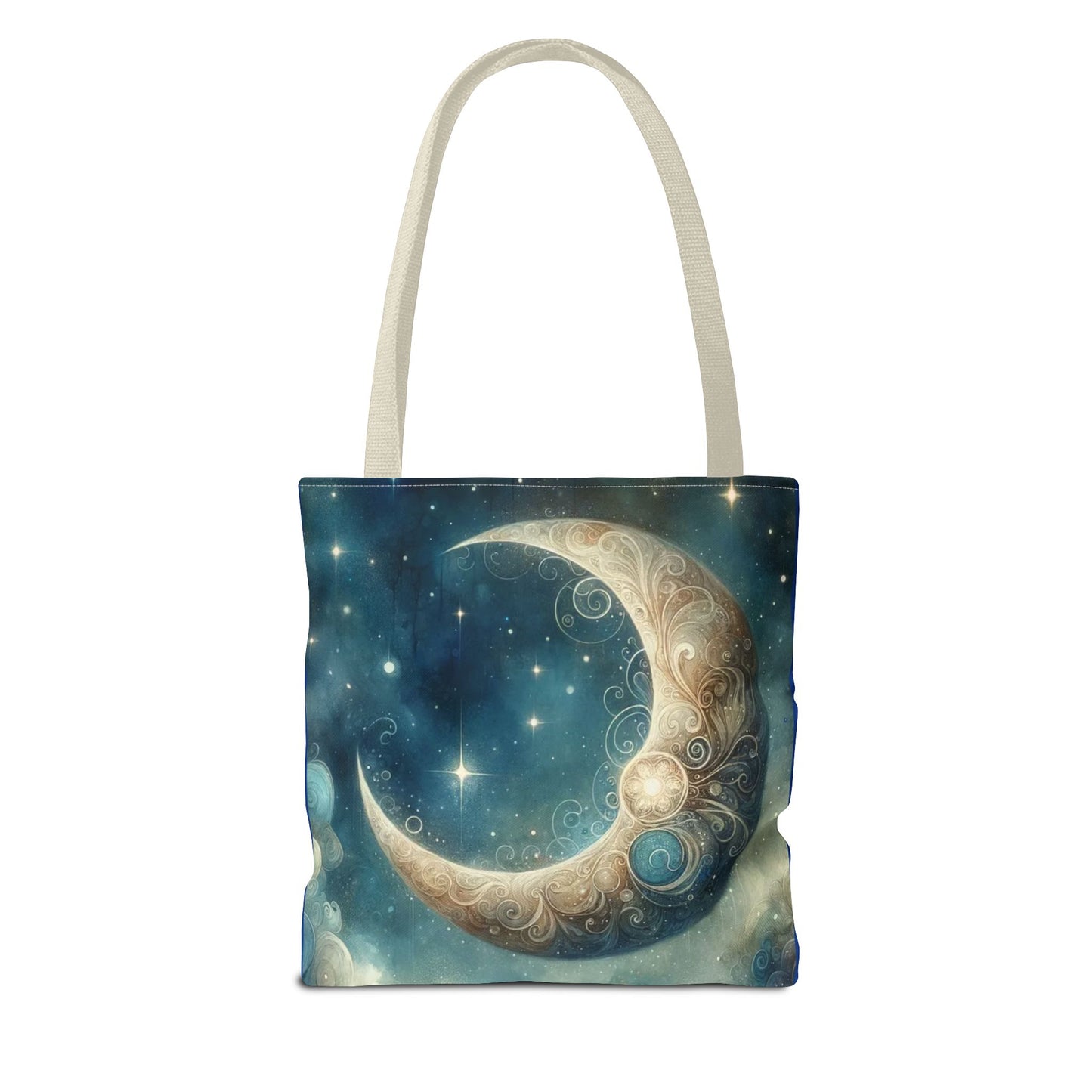 Cosmic Moon Tote Bag, Celestial Shopper Bag, Astrology Gift, Starry Night Tote, Boho Chic Bag, Eco-Friendly Carryall