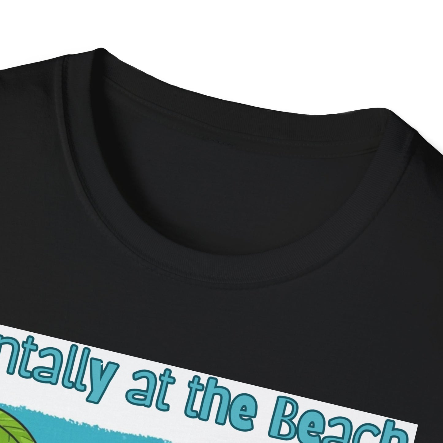 Vacay Brain Unisex Softstyle T-Shirt, Tropical Daydream Tee, Out of Office Shirt, Beach Bum Top, Funny Relaxation Gift