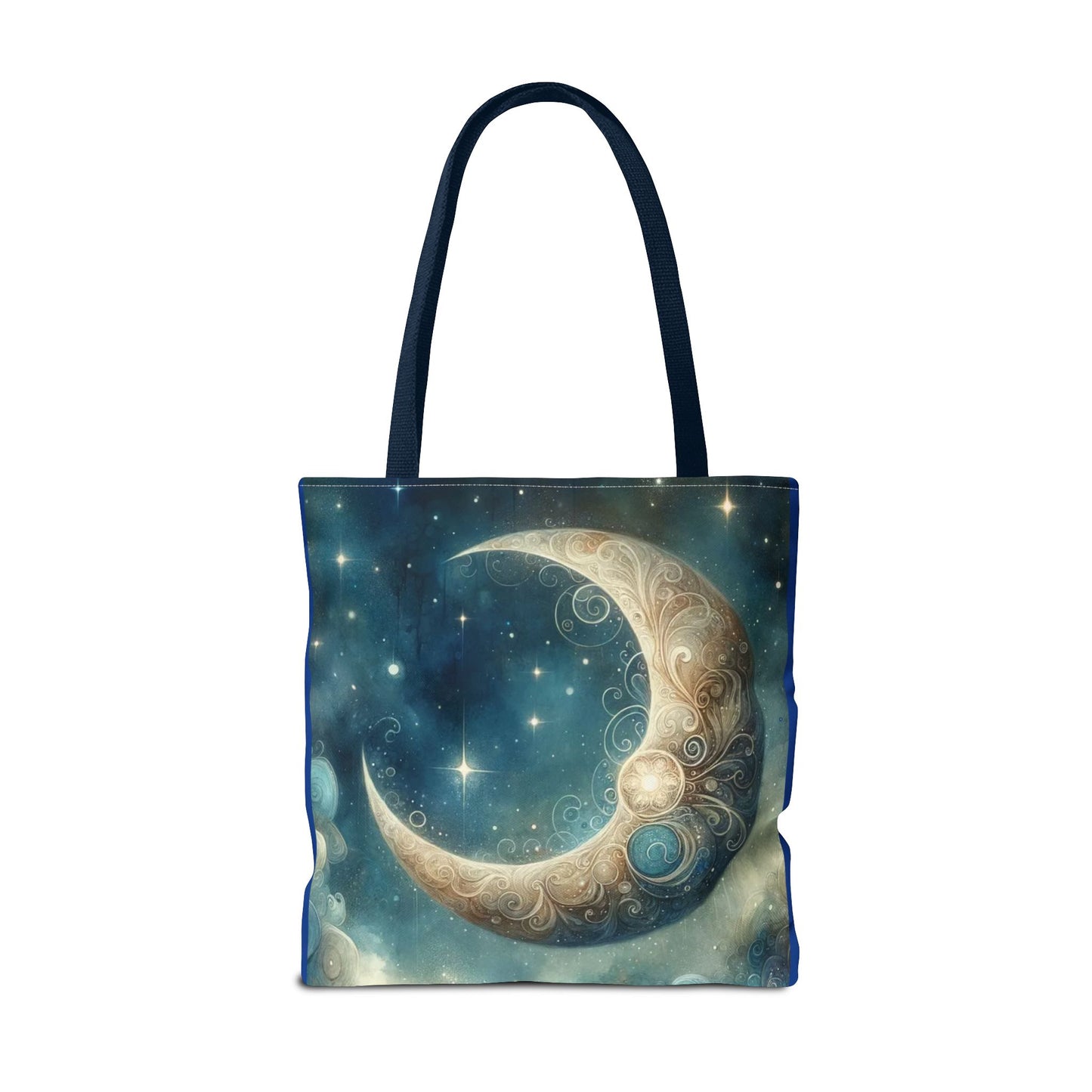 Cosmic Moon Tote Bag, Celestial Shopper Bag, Astrology Gift, Starry Night Tote, Boho Chic Bag, Eco-Friendly Carryall