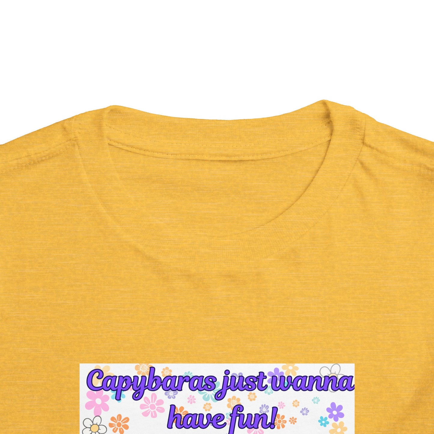 Cute Toddler Tee - Capybara Just Wanna Have Fun, Children's Shirt, Playful Tee, Gift for Kids, Summer Outfit, Birthday Gift
